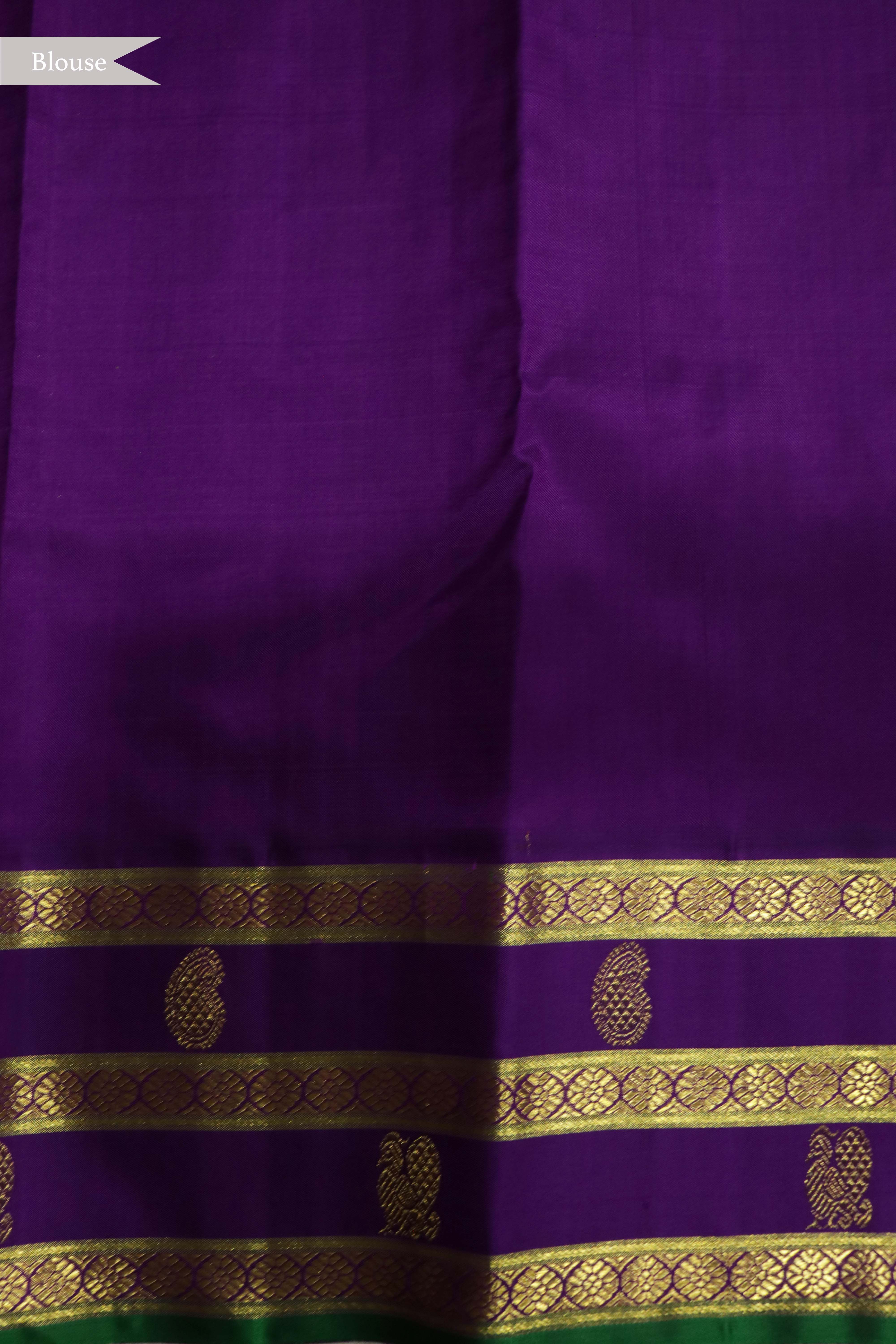 Off White Kanchivaram Silk Saree