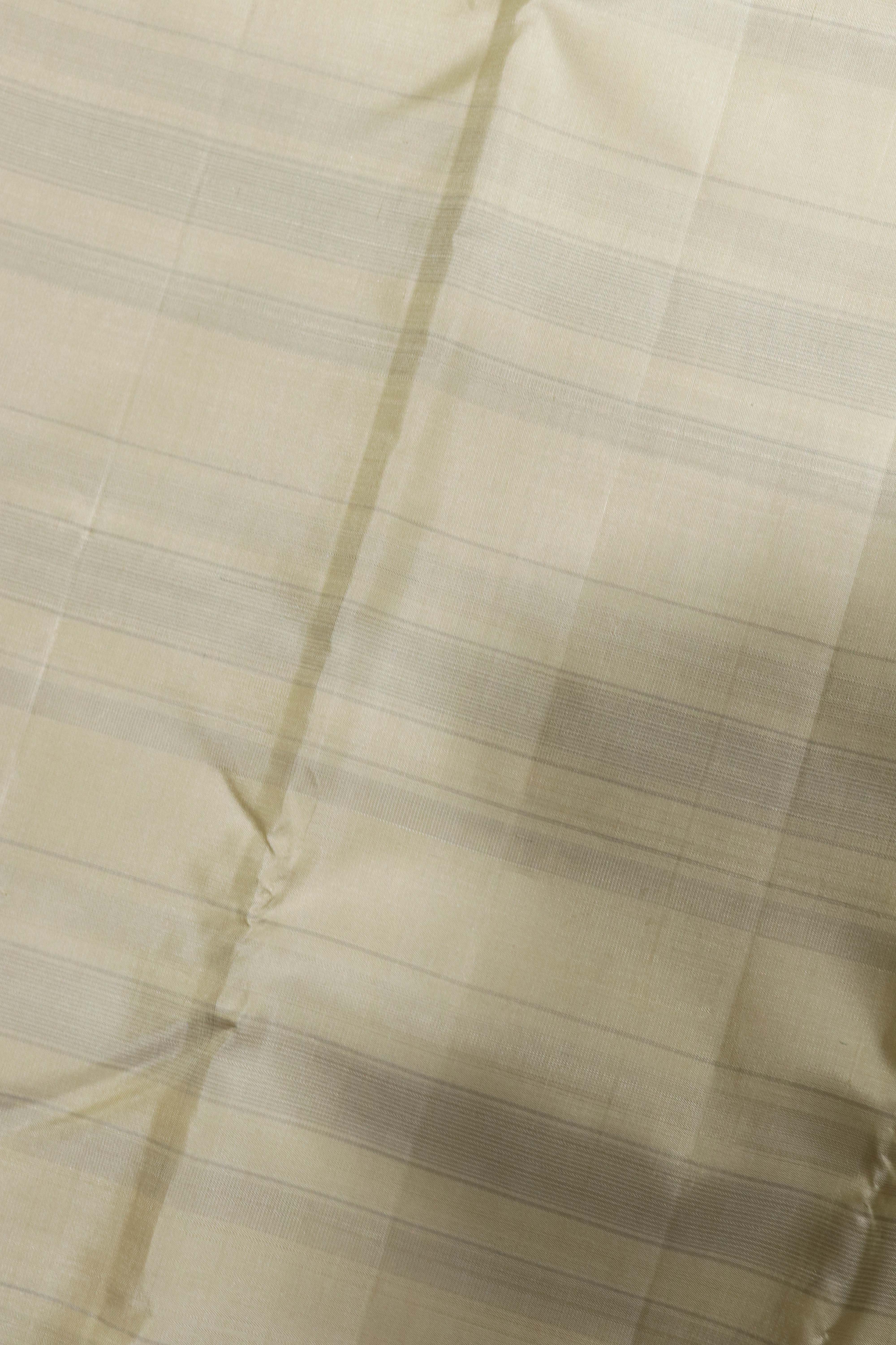Off White Kanchivaram Silk Saree