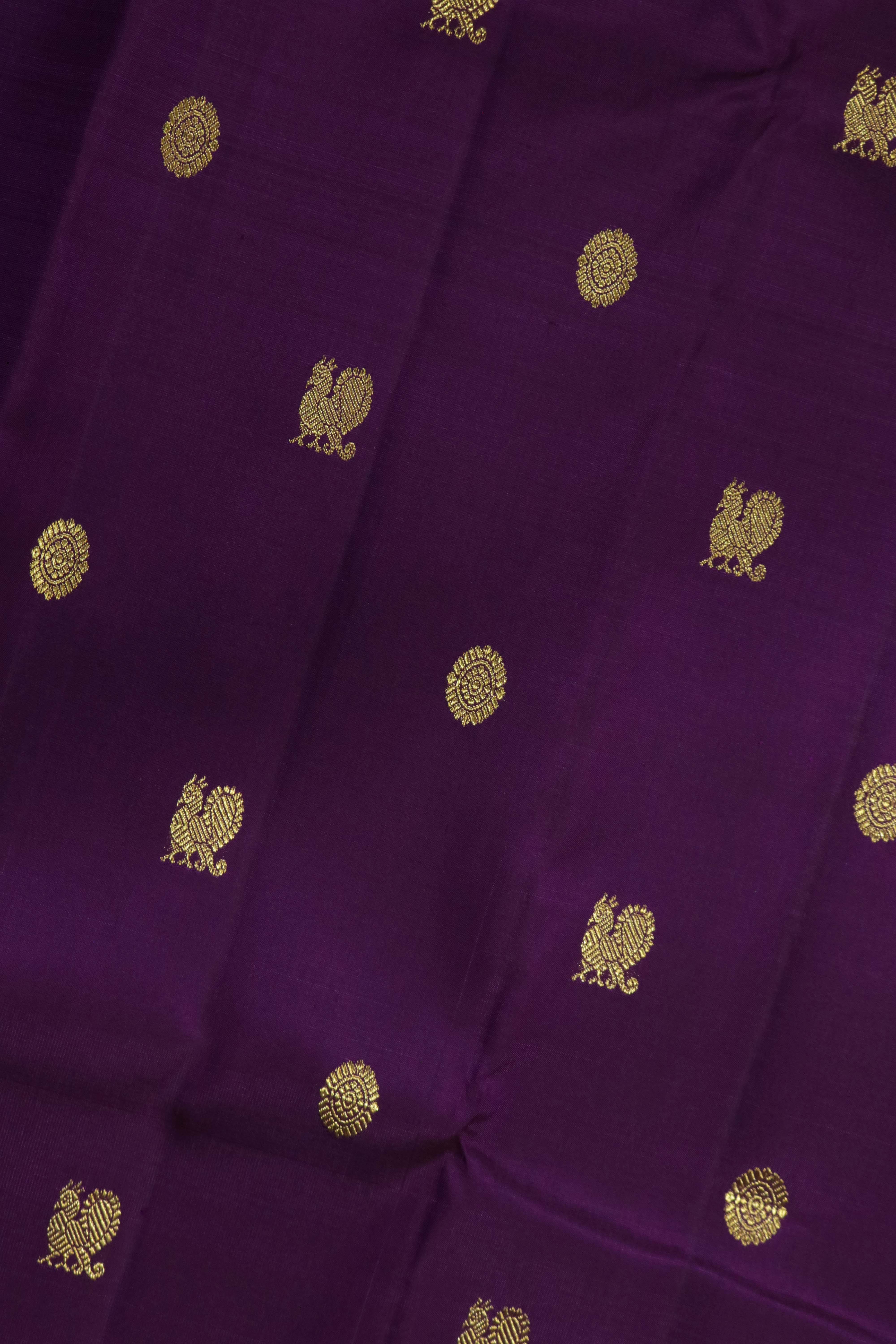 Wine Kanchivaram Silk Saree