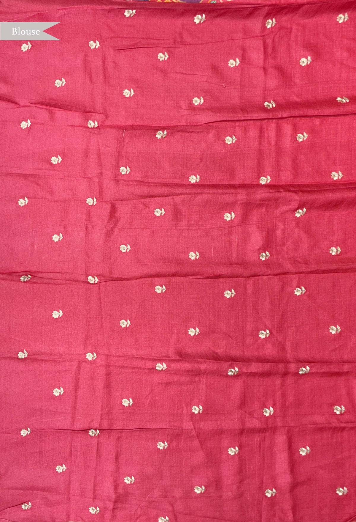 Multicolour Tussar Silk Saree with Ikkat Print - Mokshaa