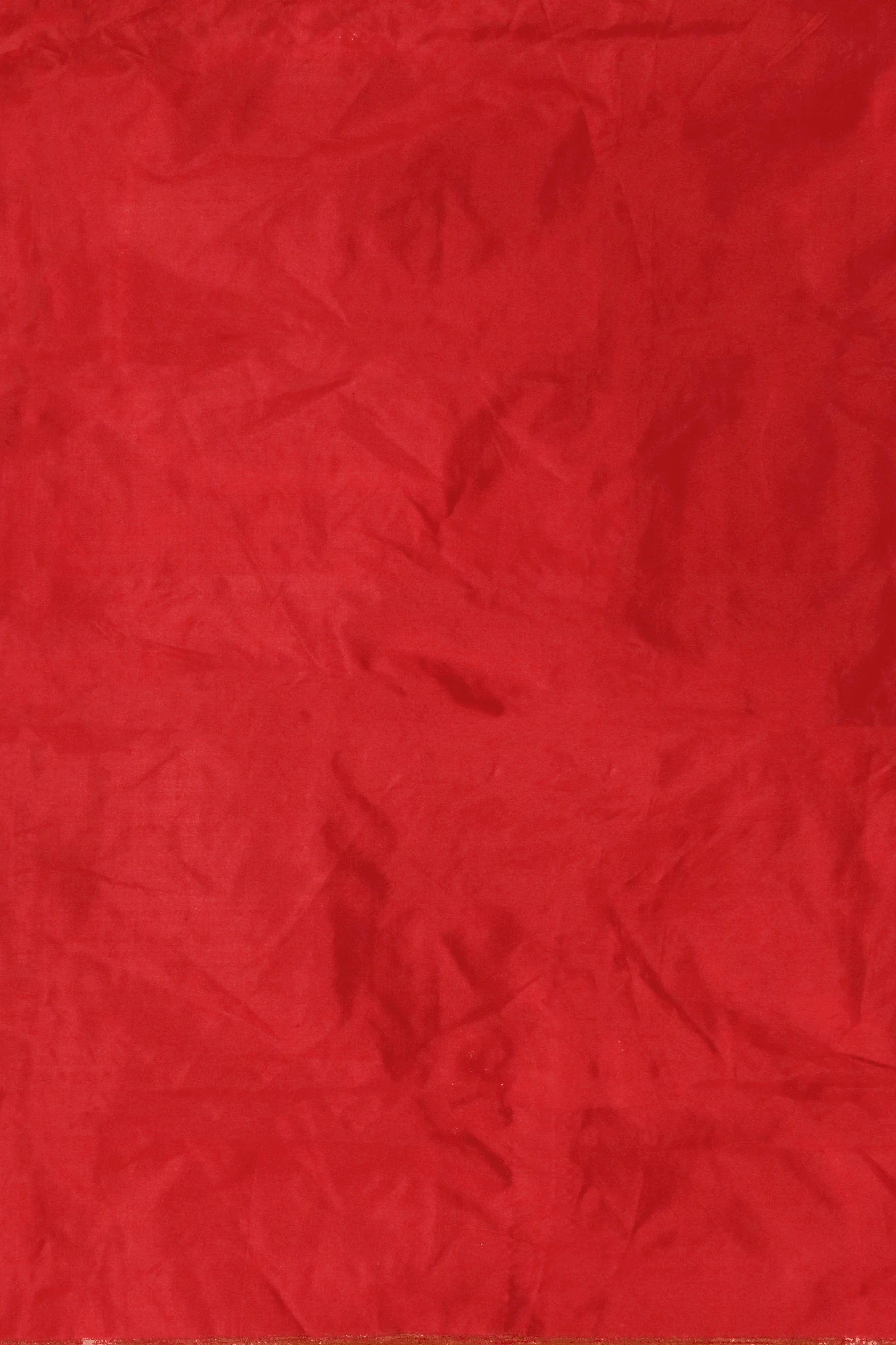 Red Banarasi Silk Saree with Kaduwa Buttas & Sequin Border - Mokshaa