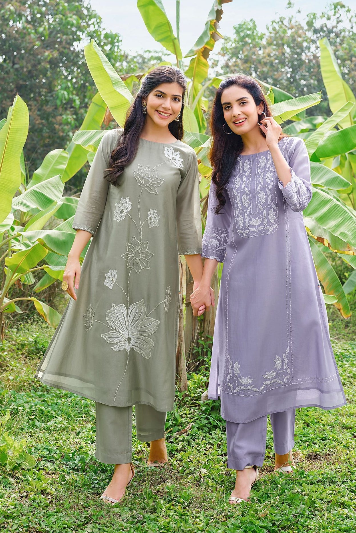 Lavender Kurta Set