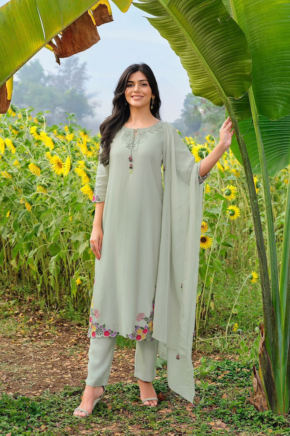 Green Salwar Set