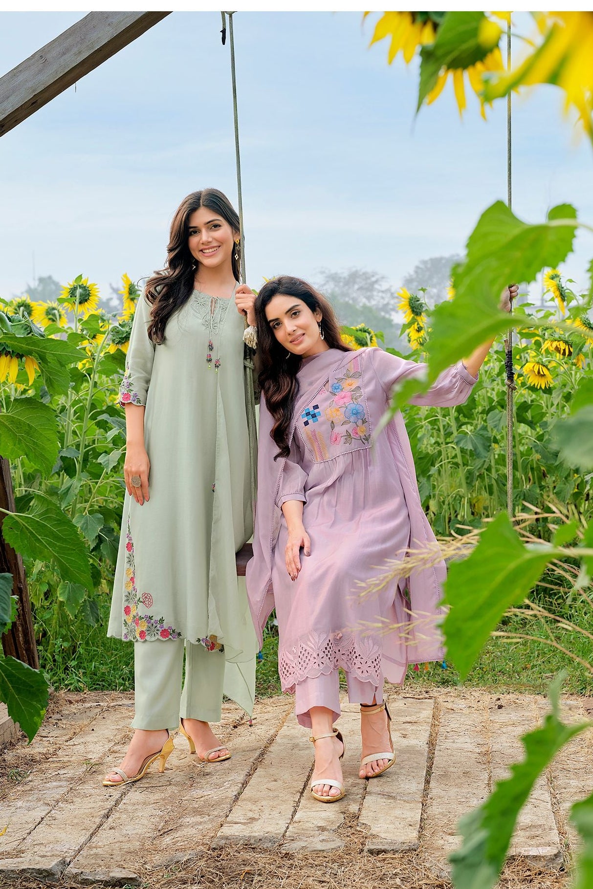 Green Salwar Set