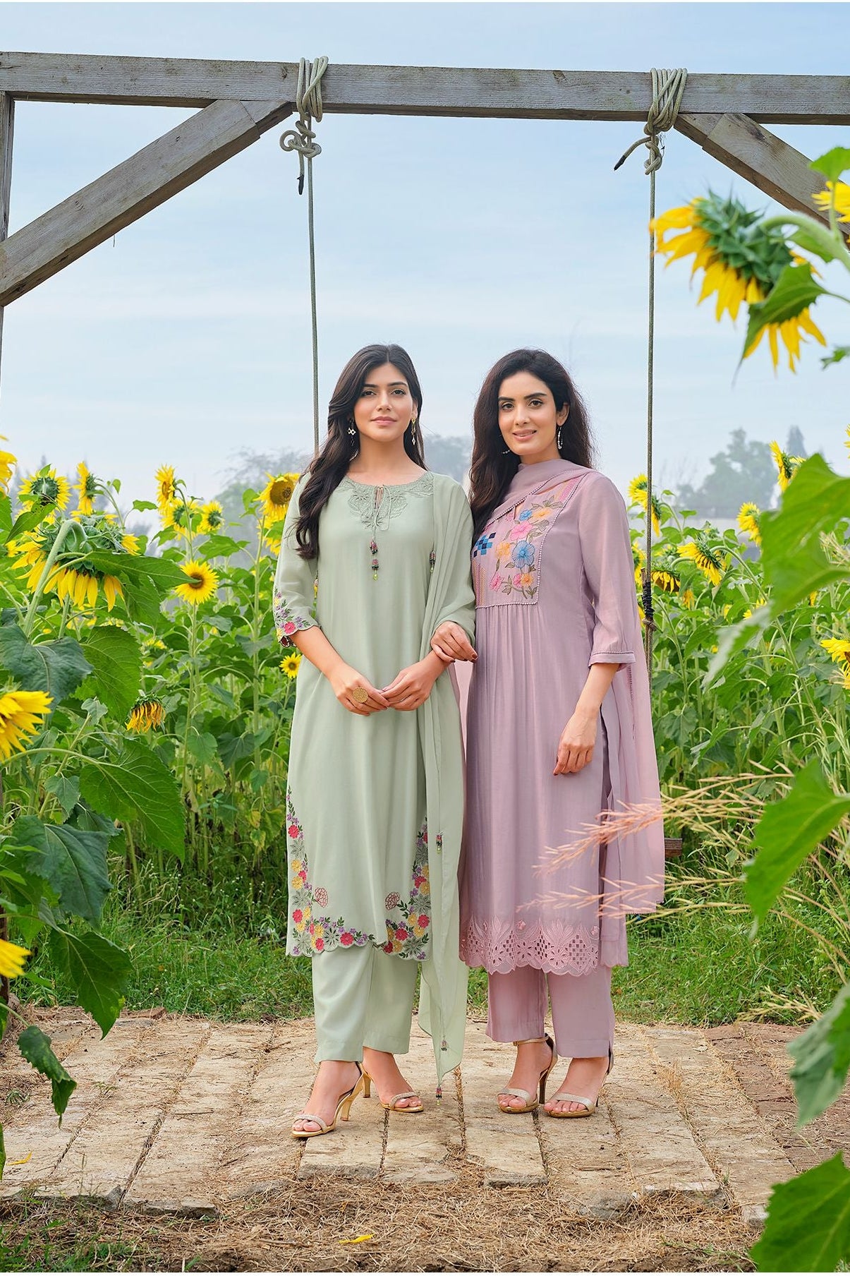Green Salwar Set