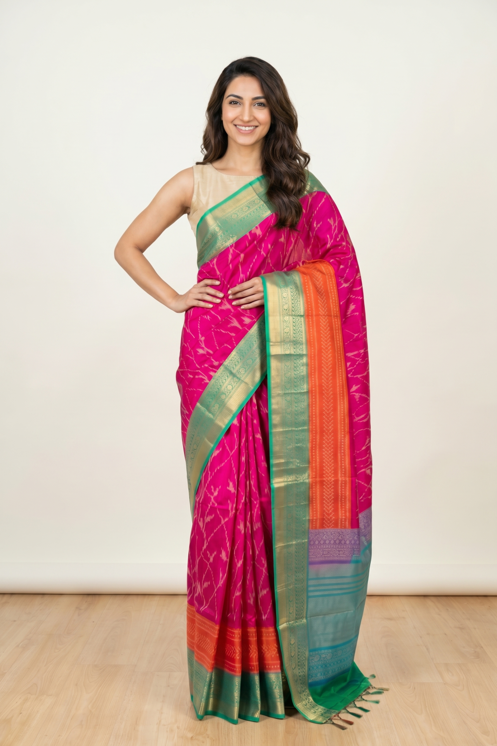 Pink Soft Silk Saree