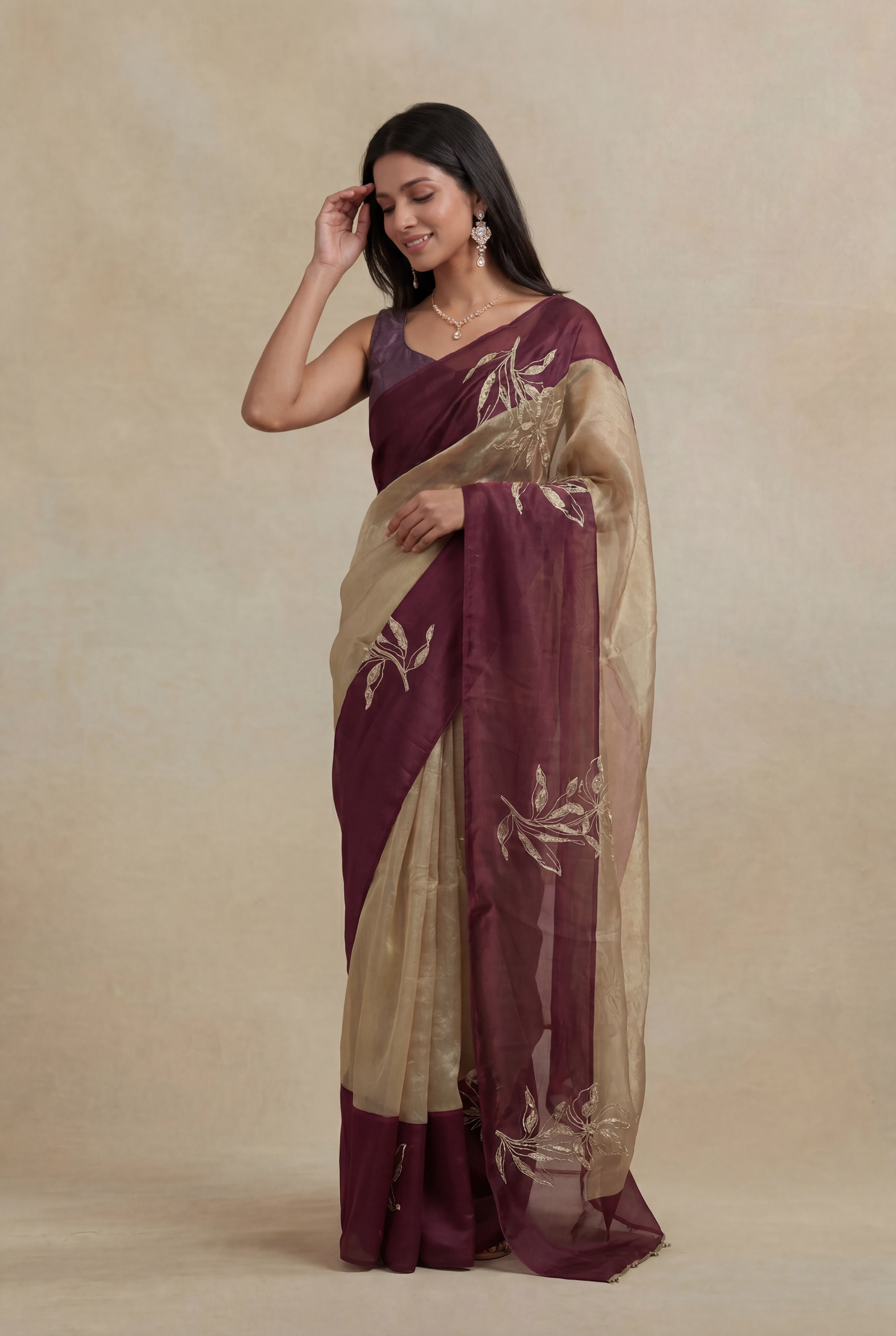 Gold Tissue Silk Saree