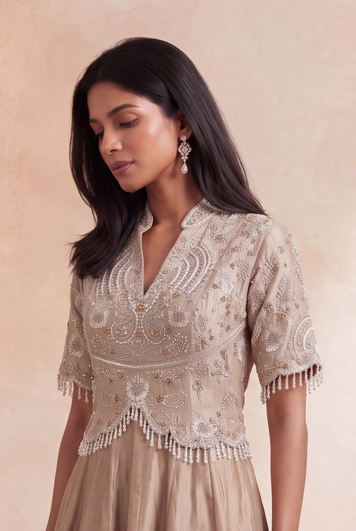 Ombre Silk Gown - Mokshaa