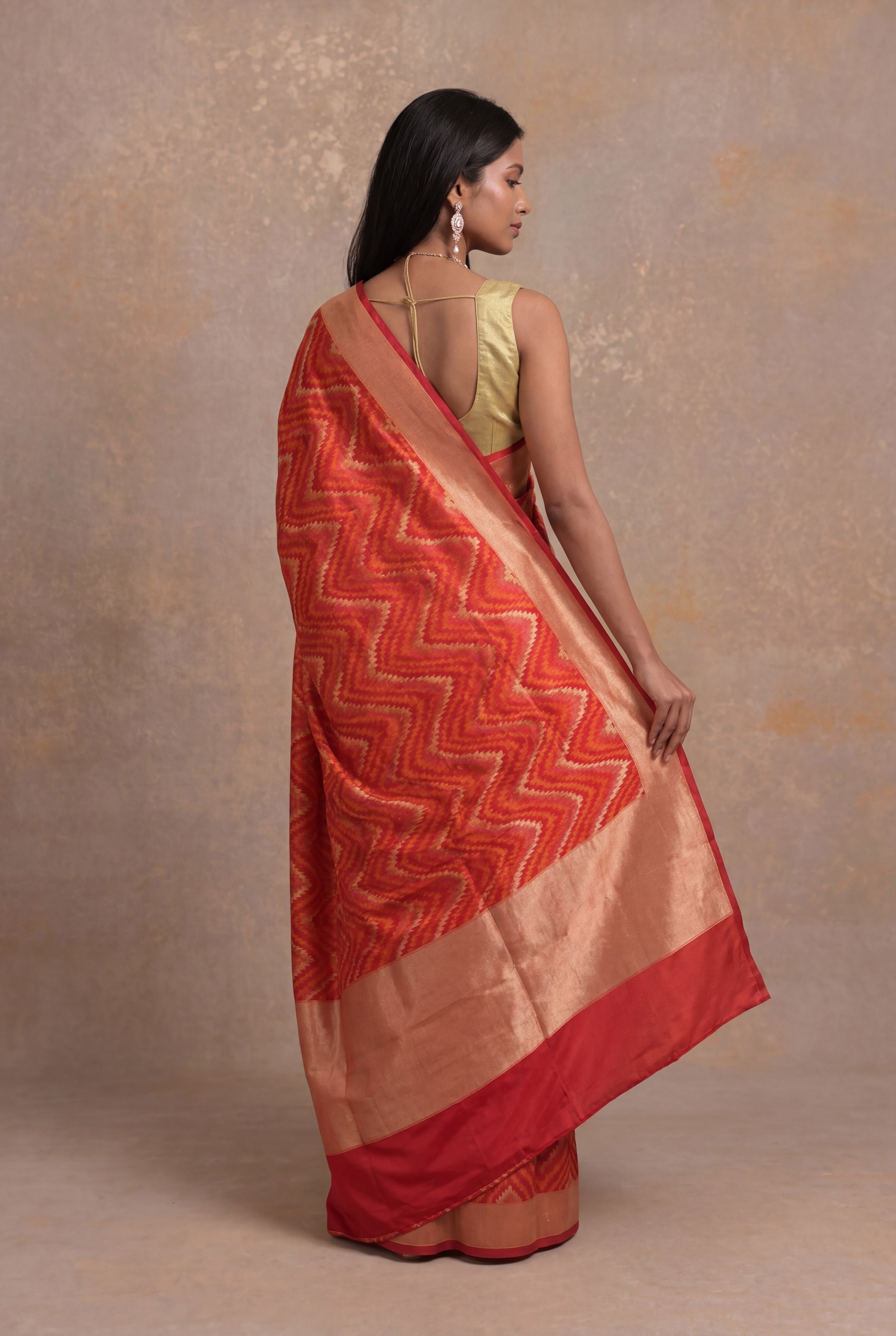 Red Banarasi Silk Saree