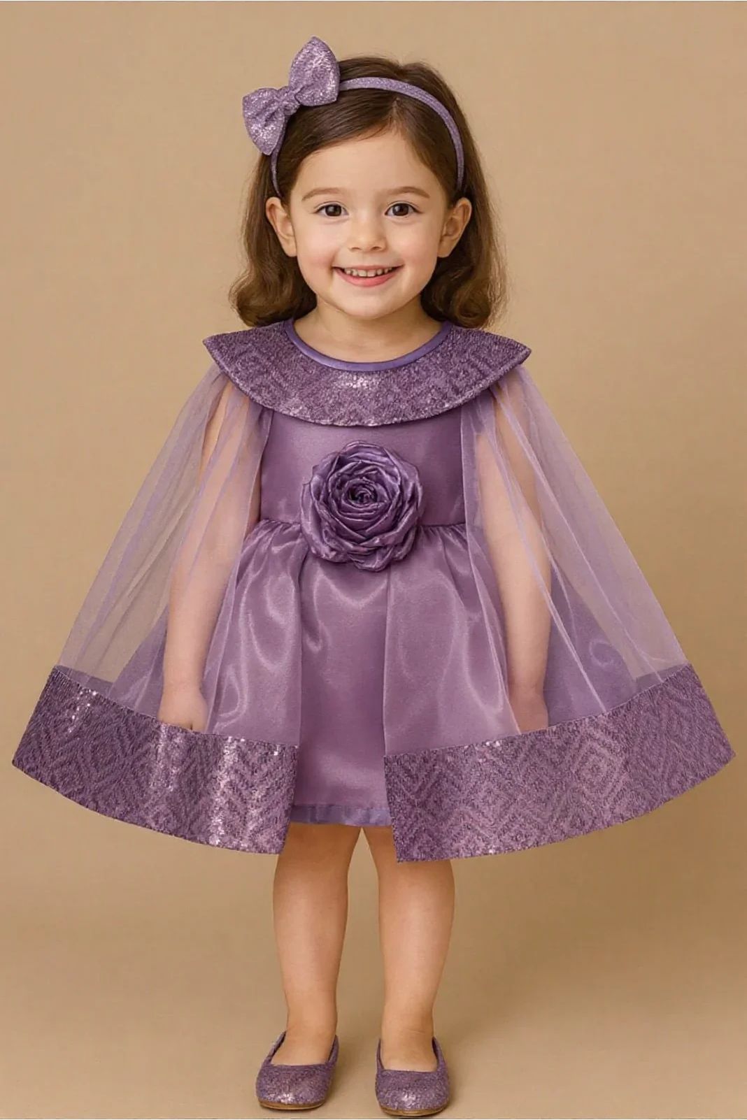 Purple Party Dress - Mokshaa