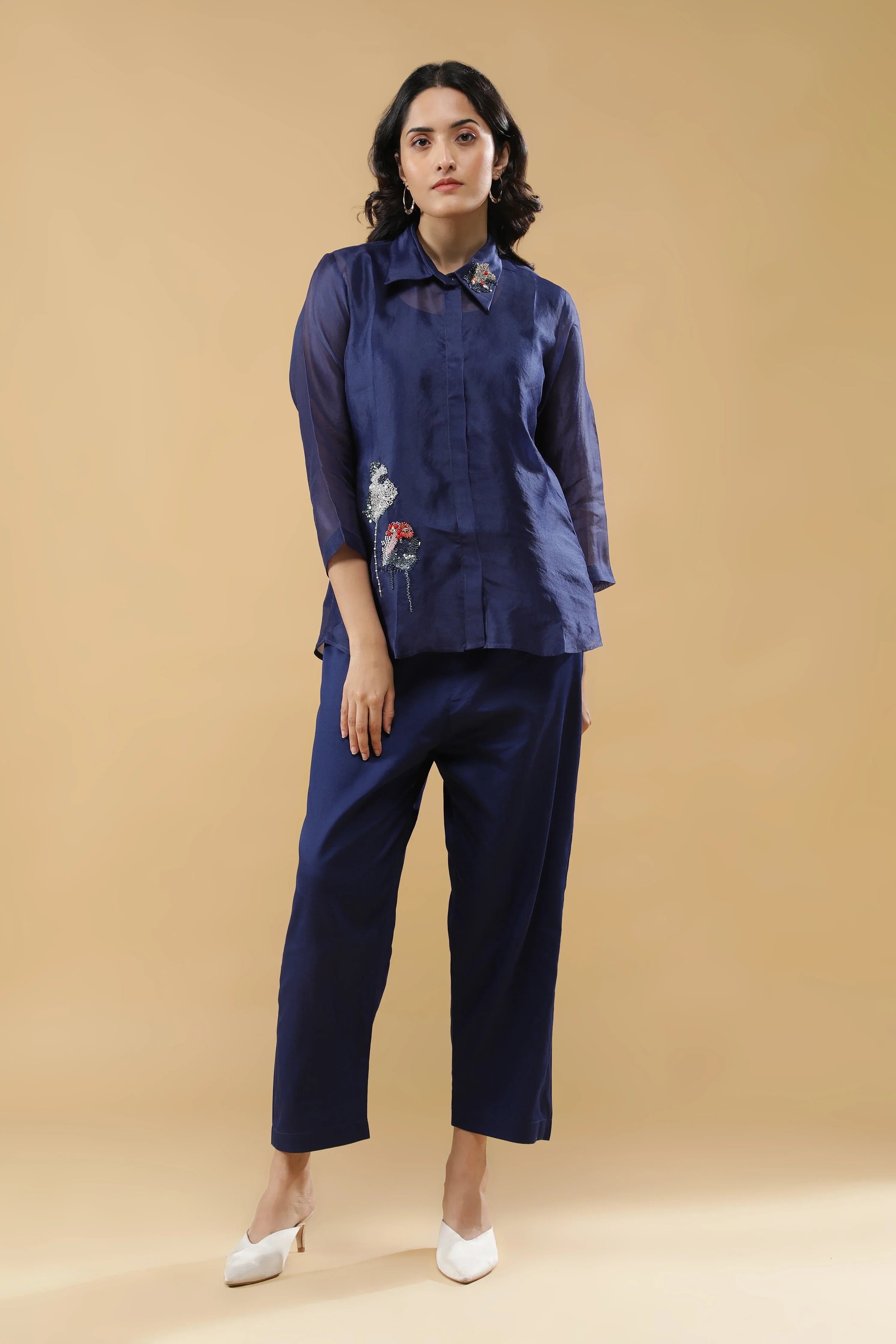 Navy blue co-ord set - Mokshaa
