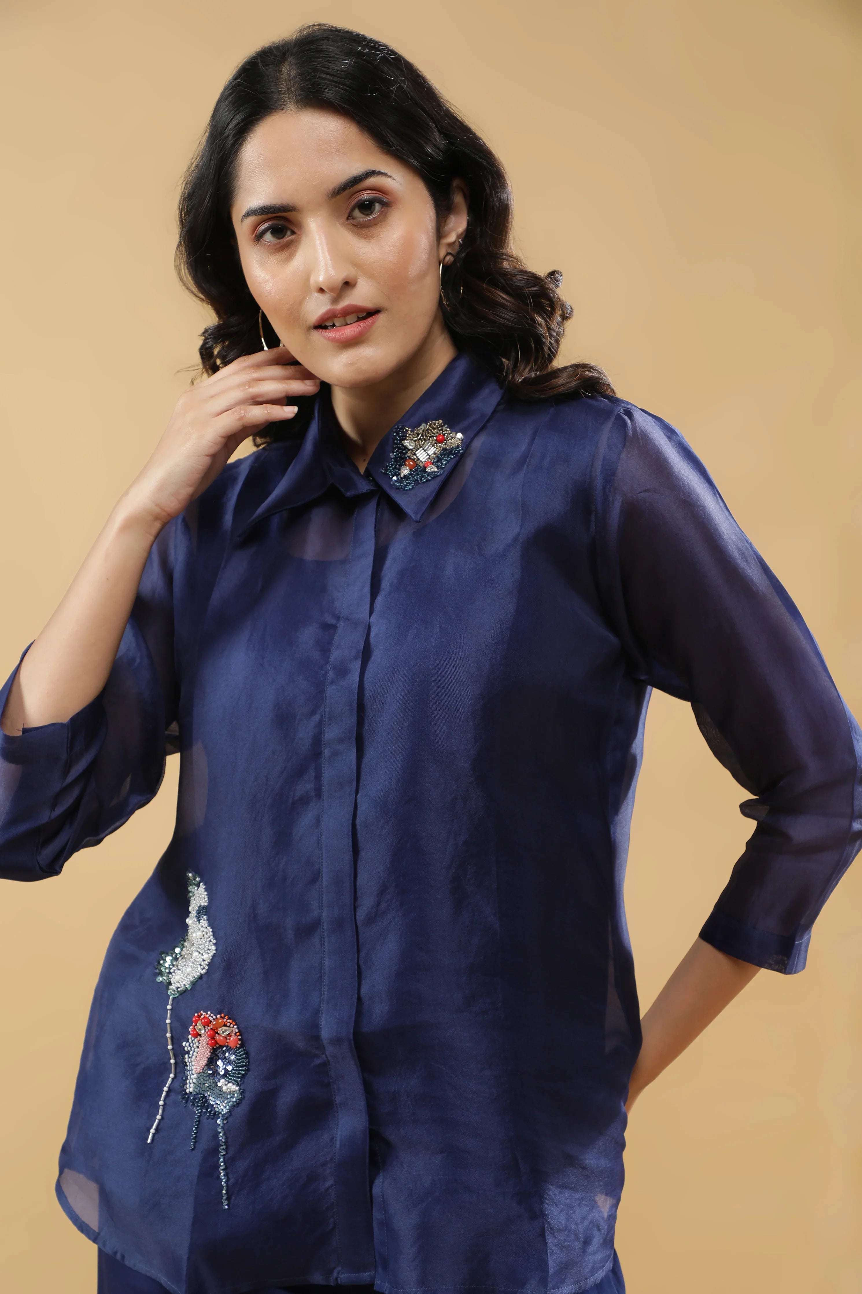 Navy blue co-ord set - Mokshaa
