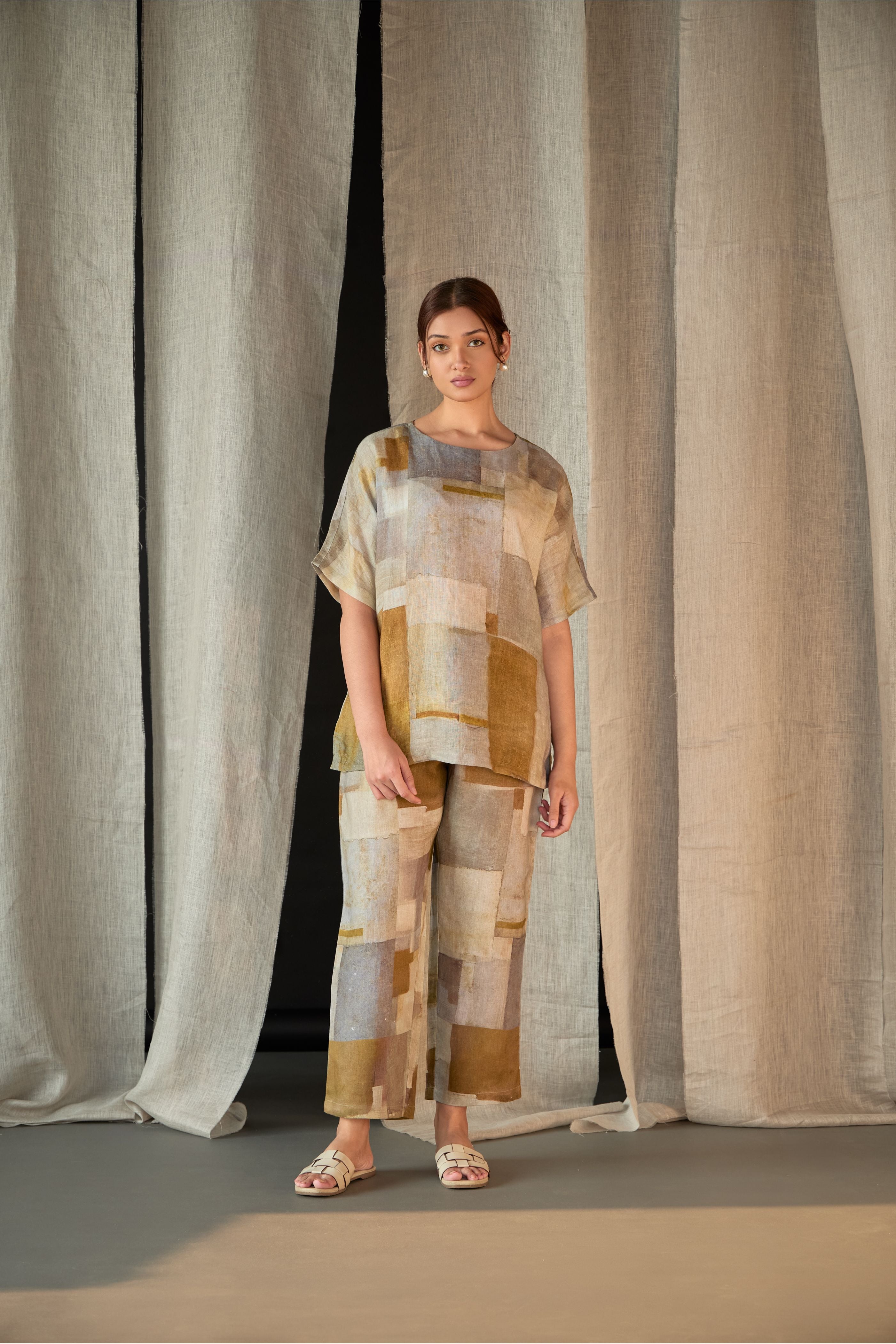 Pure Hemp Co-ord Set-Copper - Mokshaa