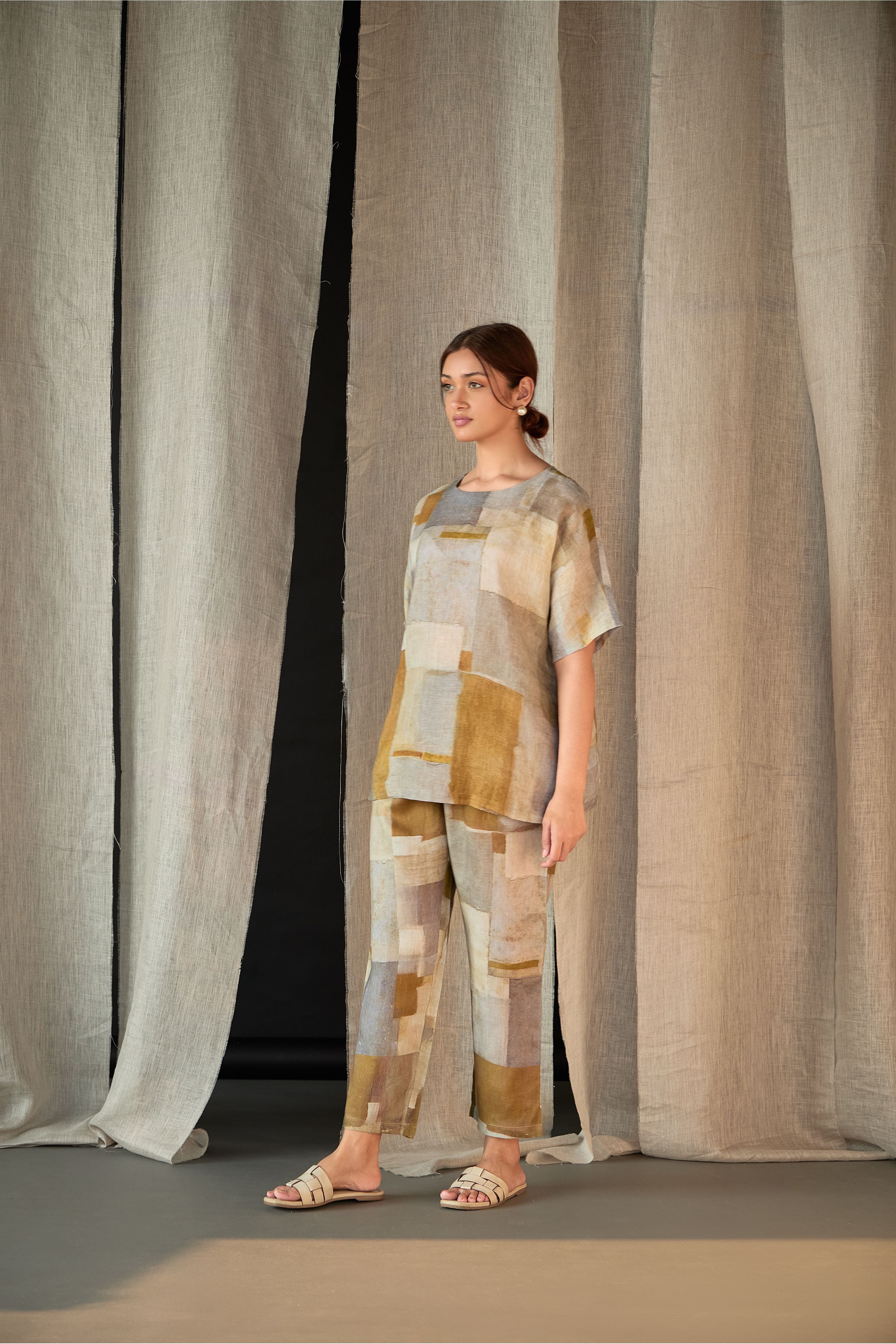 Pure Hemp Co-ord Set-Copper - Mokshaa