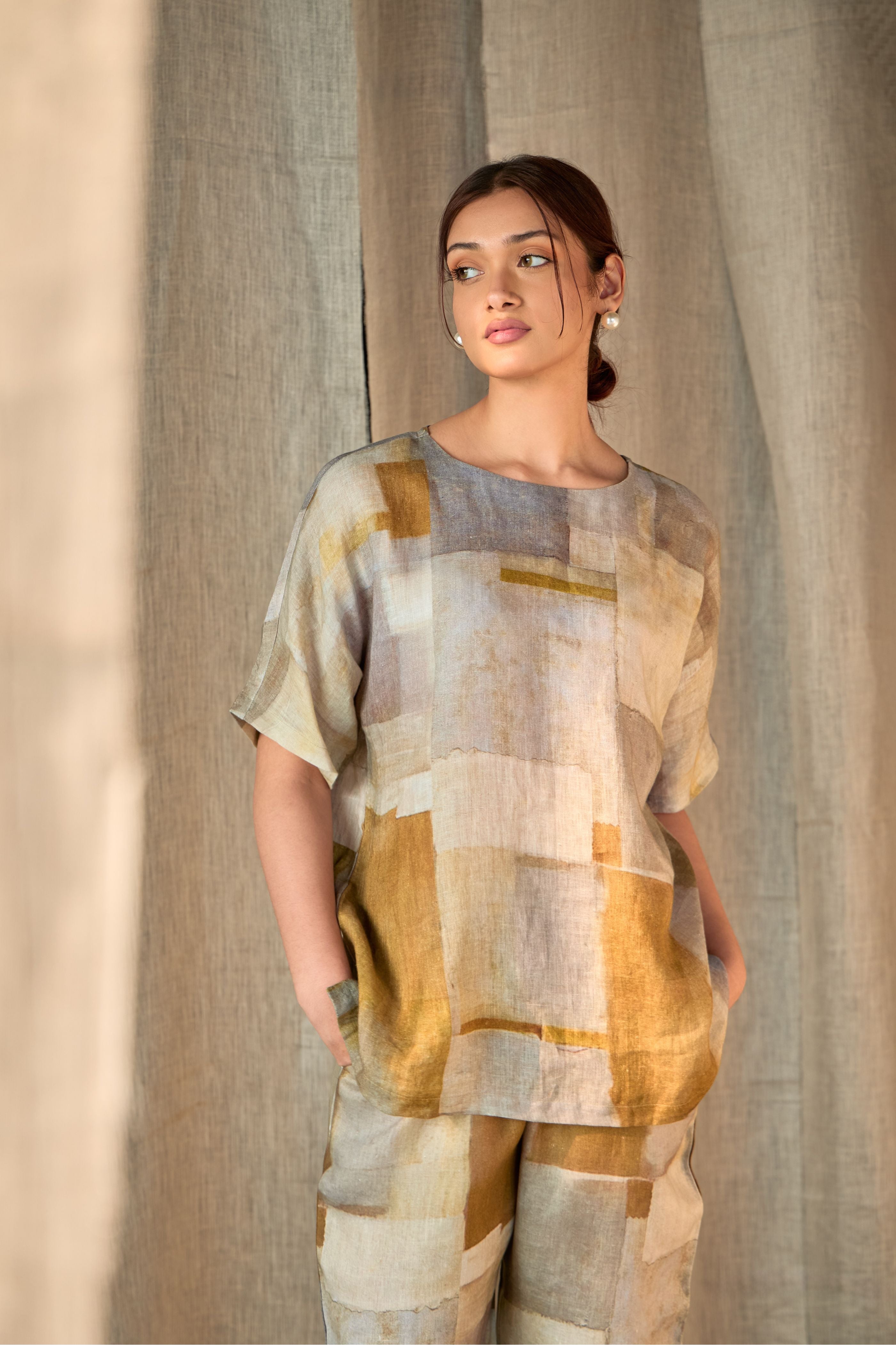 Pure Hemp Co-ord Set-Copper - Mokshaa