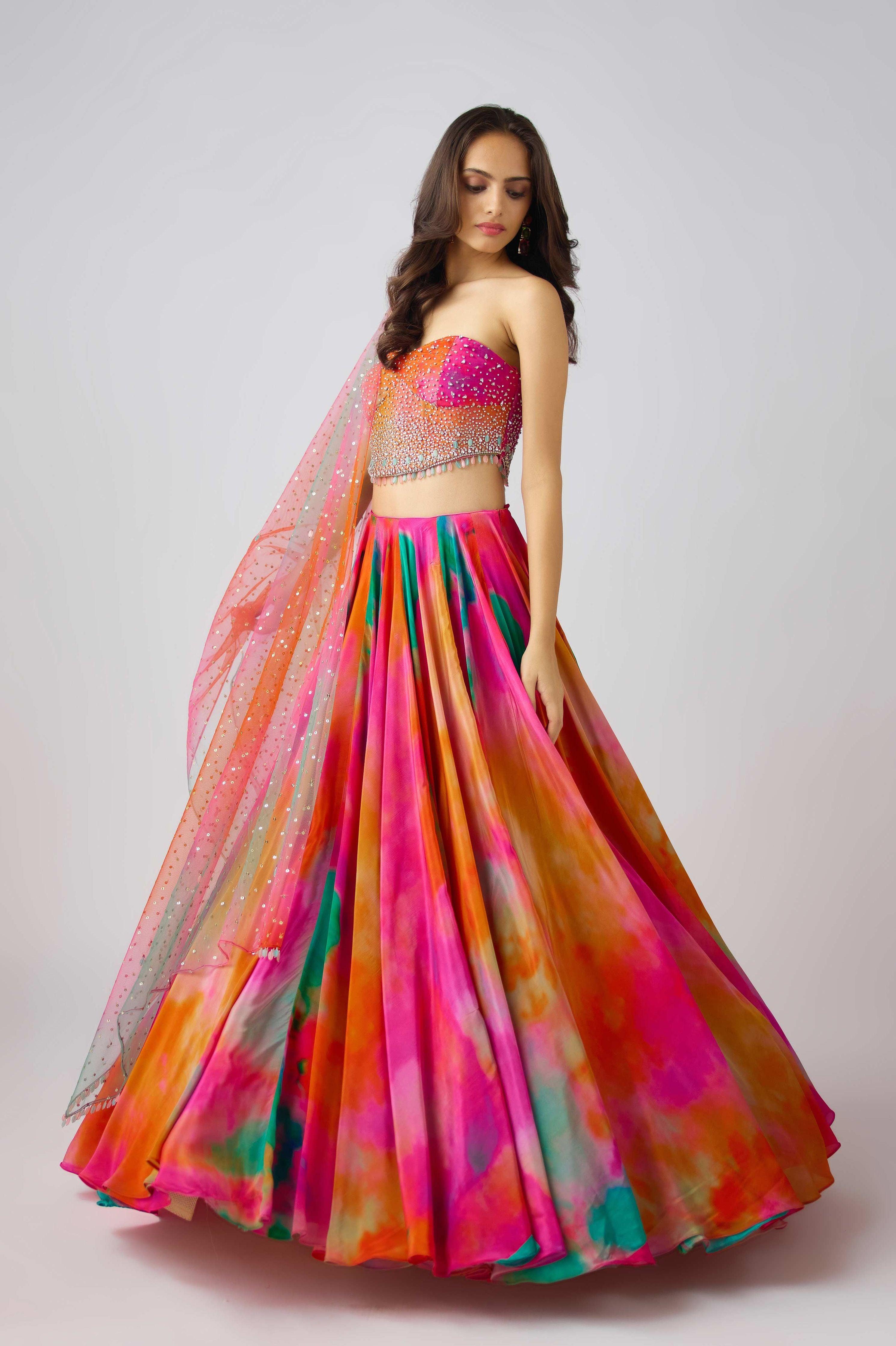 The Sunscape Lehenga - Mokshaa