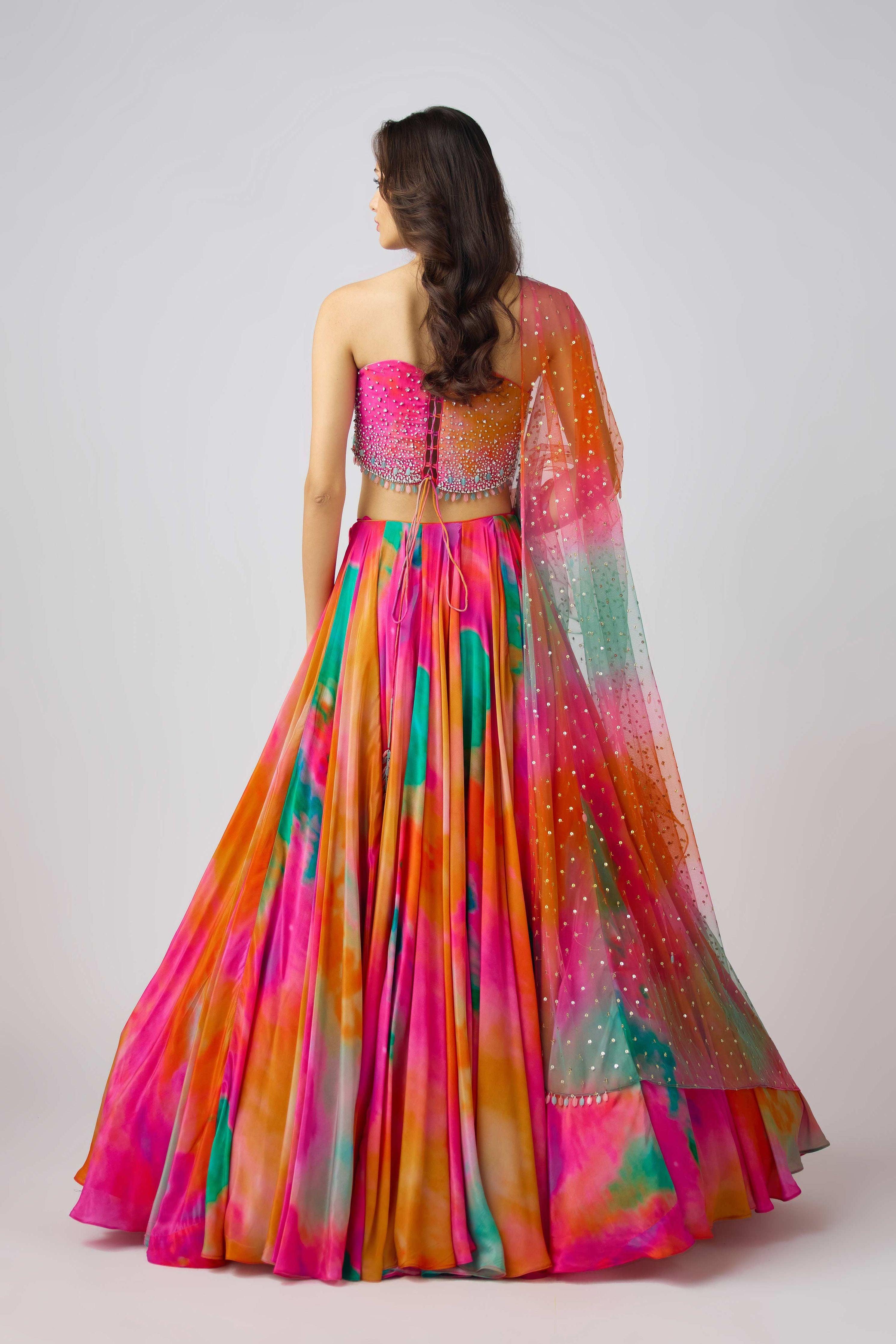 The Sunscape Lehenga - Mokshaa