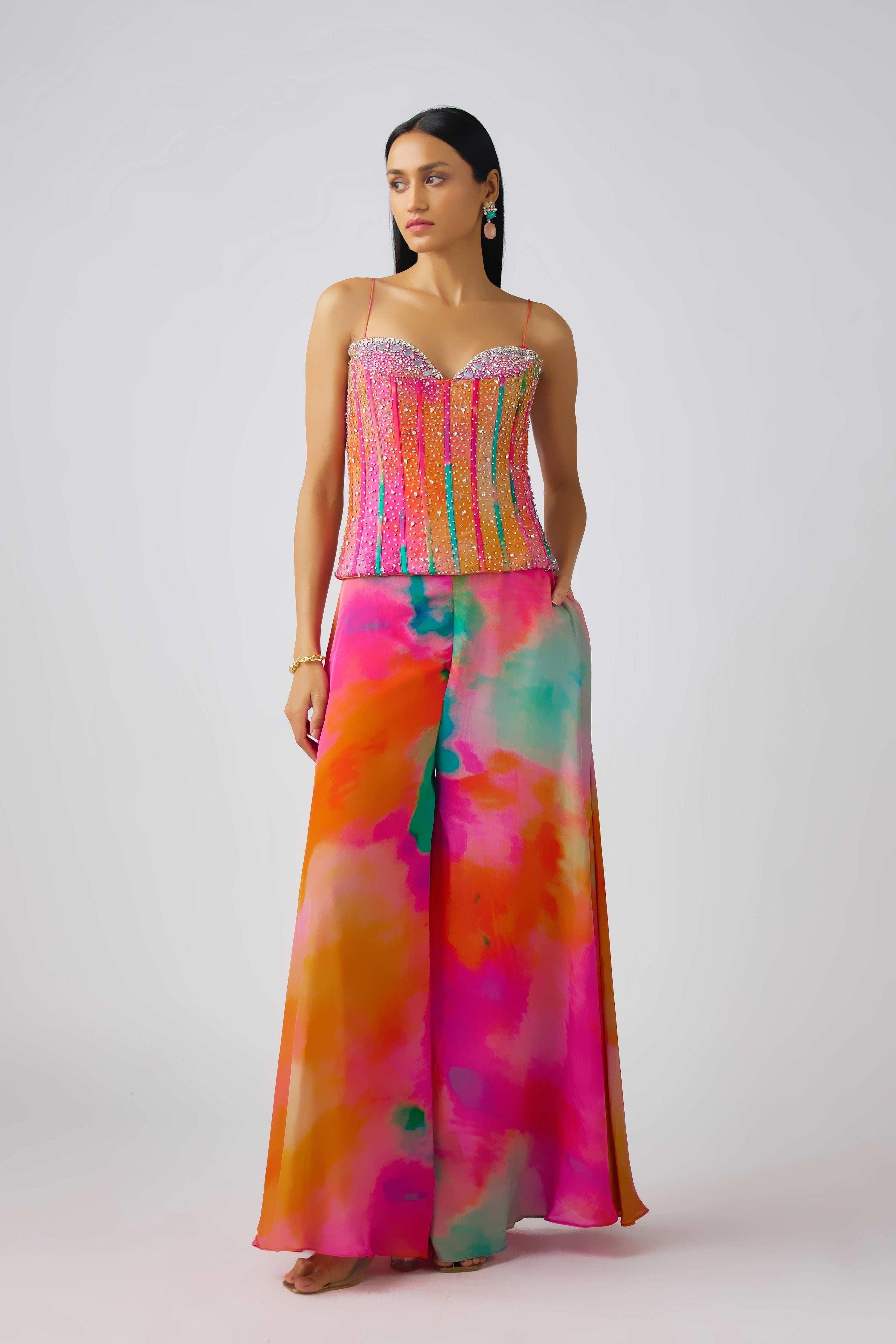 The Sunscape Drift Corset Set - Mokshaa