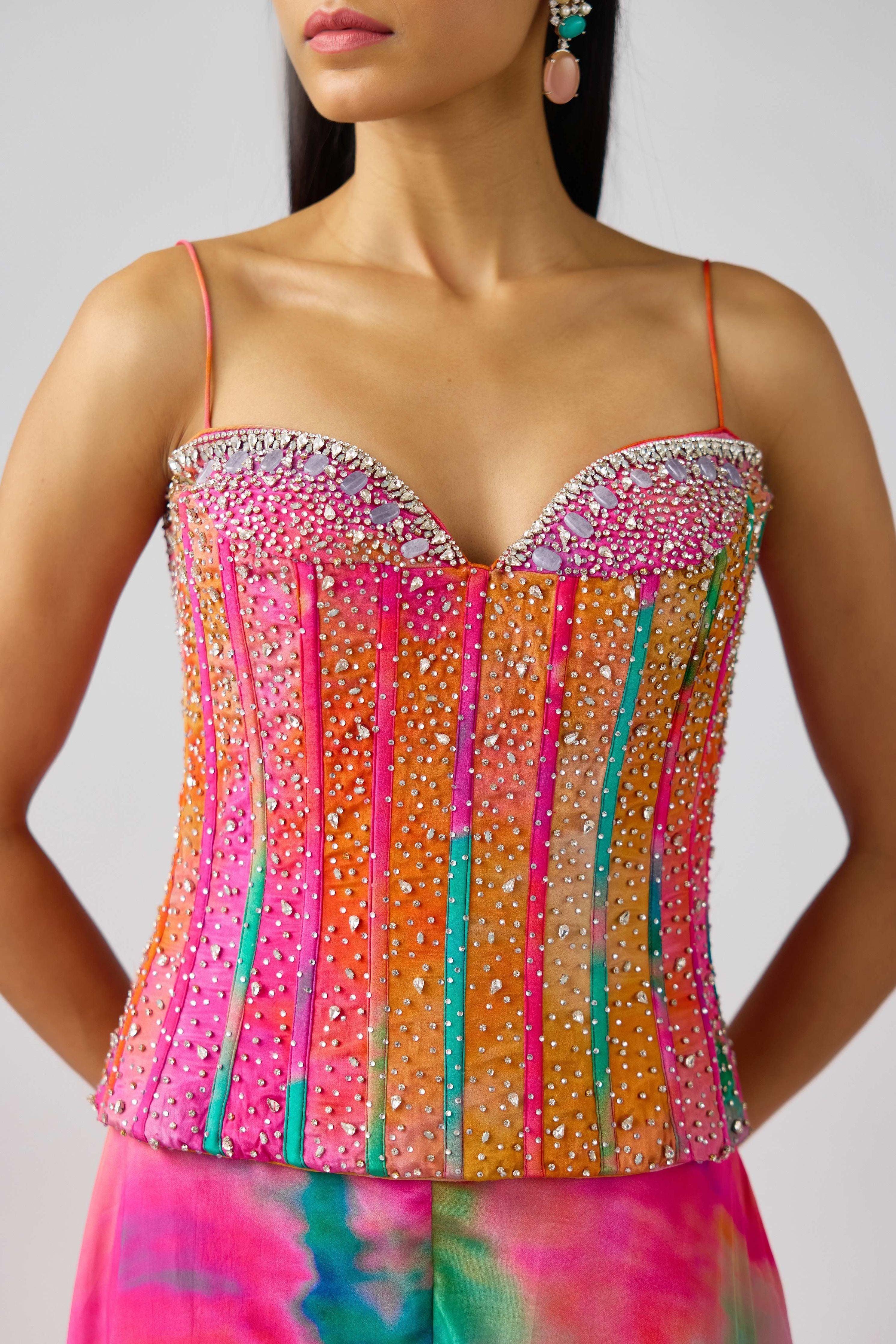 The Sunscape Drift Corset Set - Mokshaa
