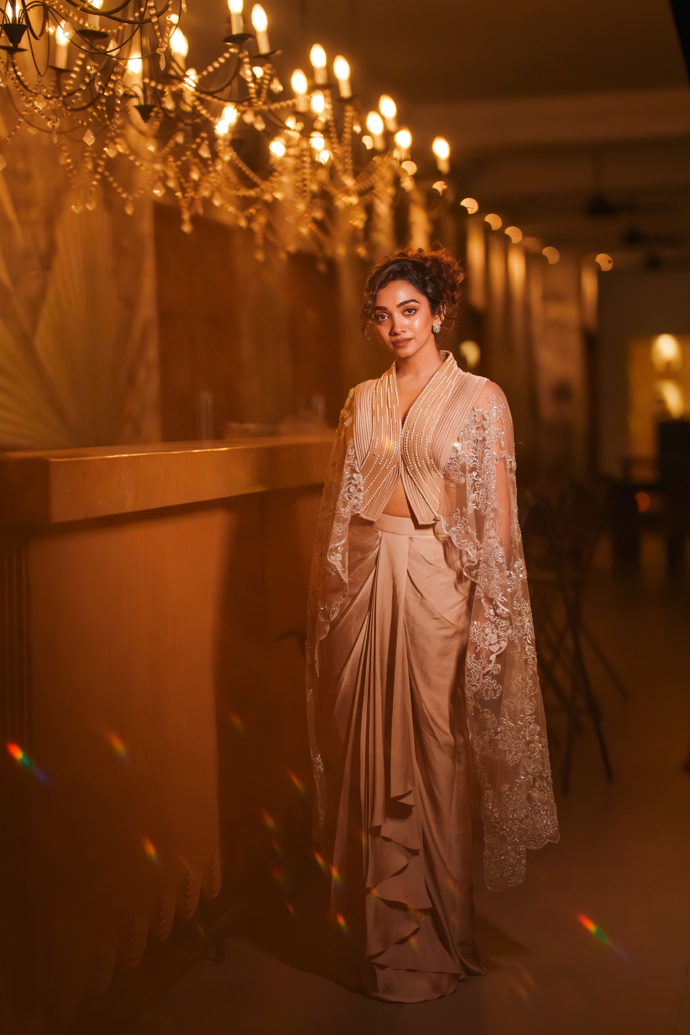 Actress Saanve Megghana in Mokshaa Indo-Western