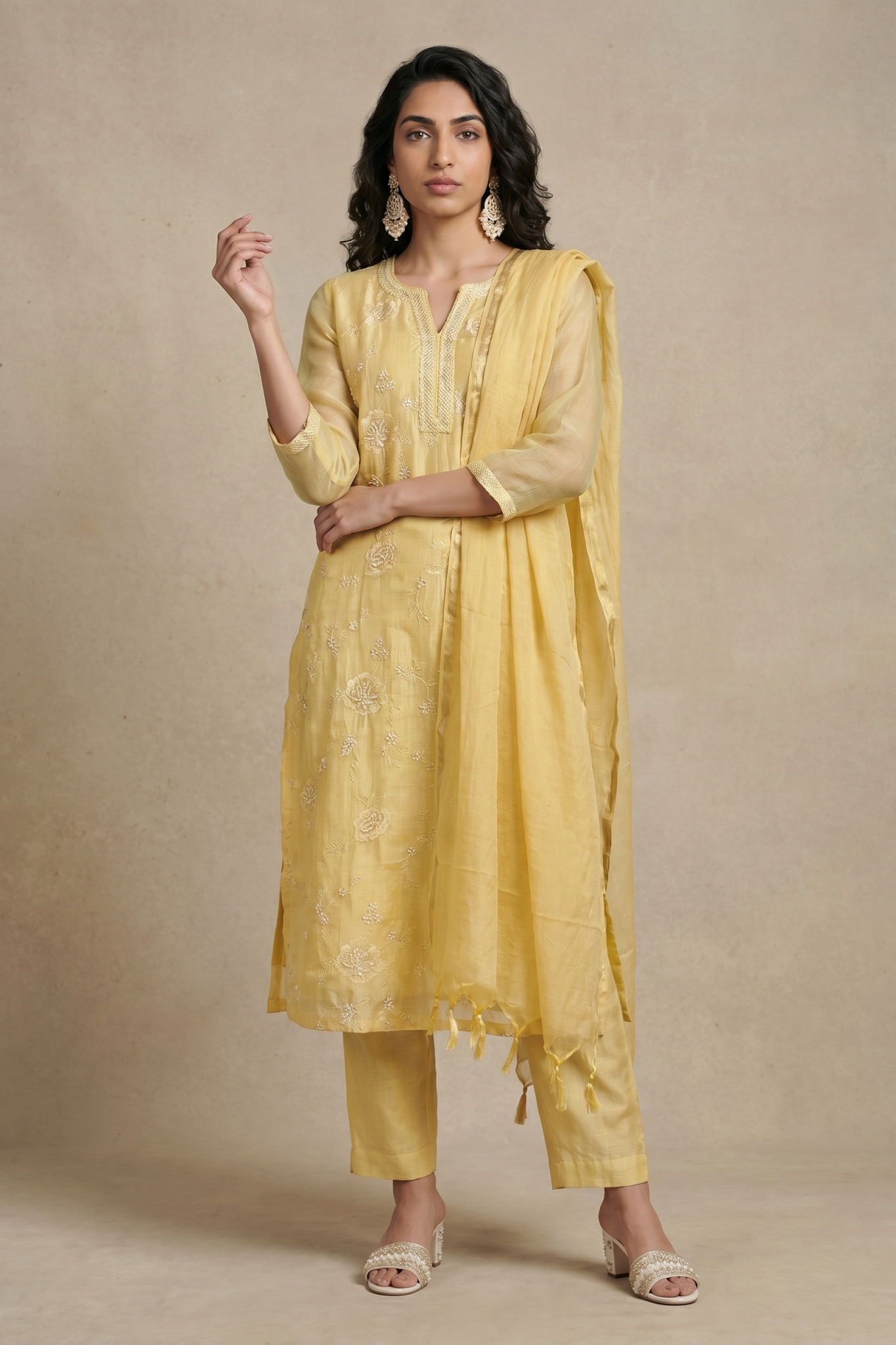 Sunshine Yellow Cotton Salwar Set