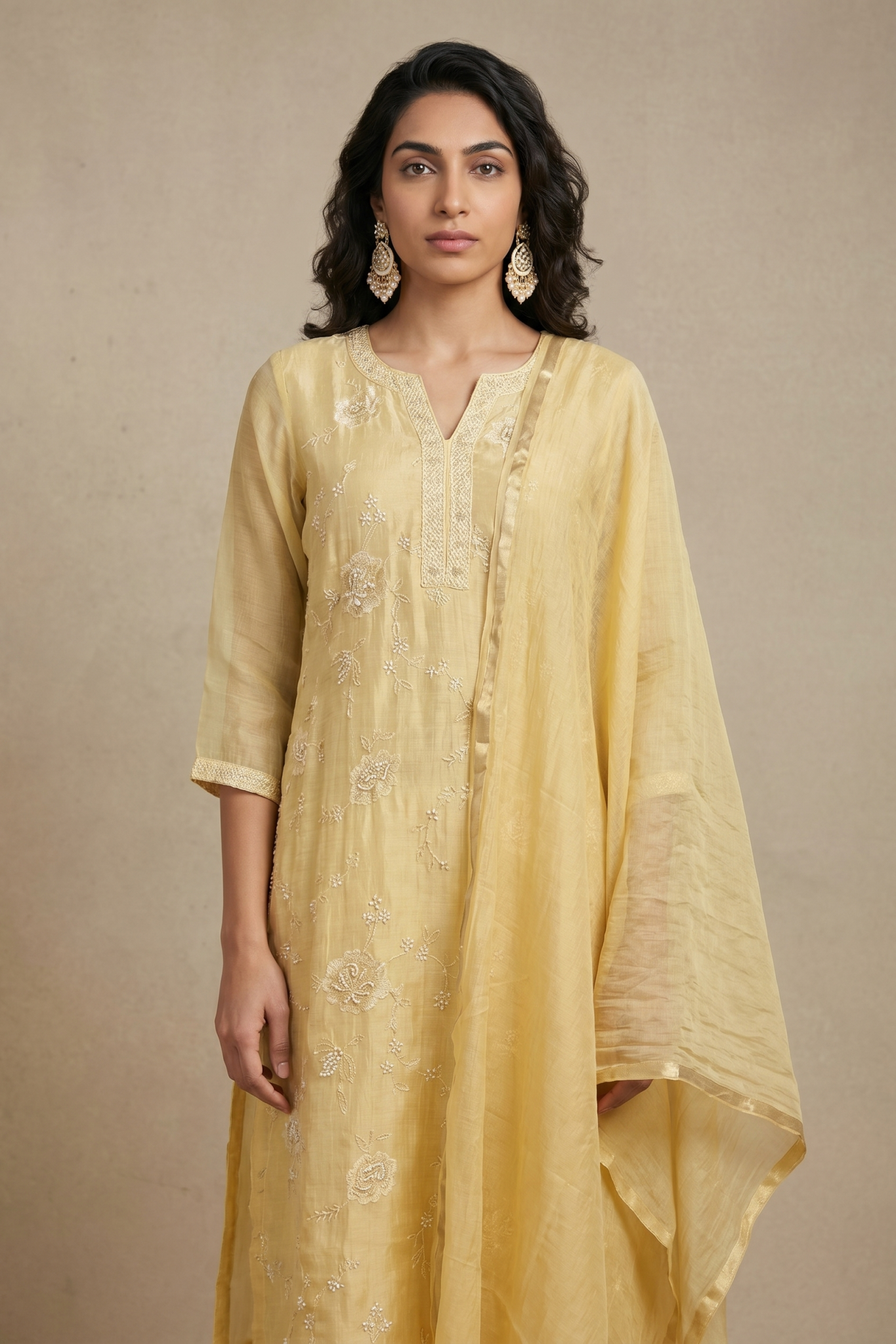 Sunshine Yellow Cotton Salwar Set