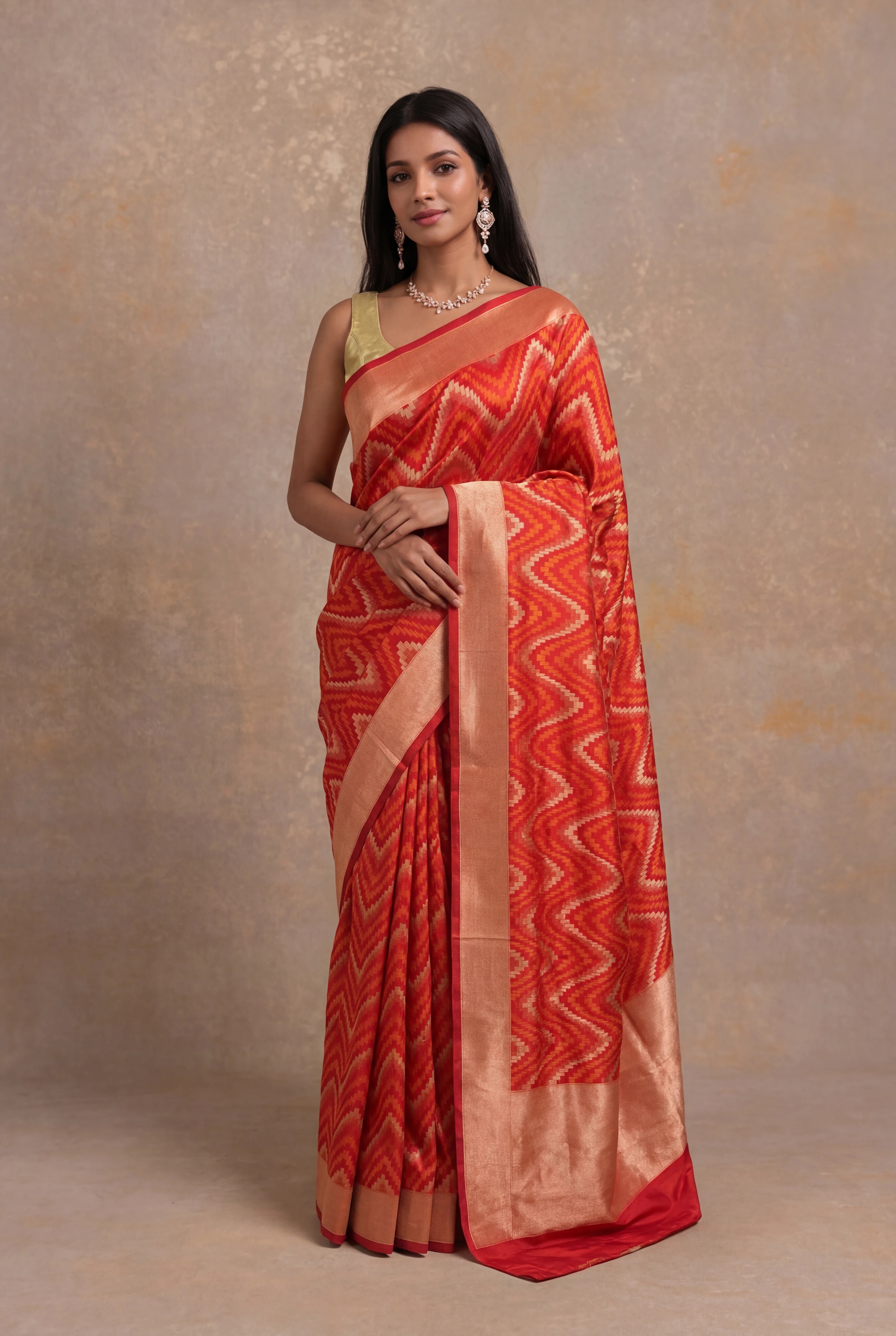 Red Banarasi Silk Saree