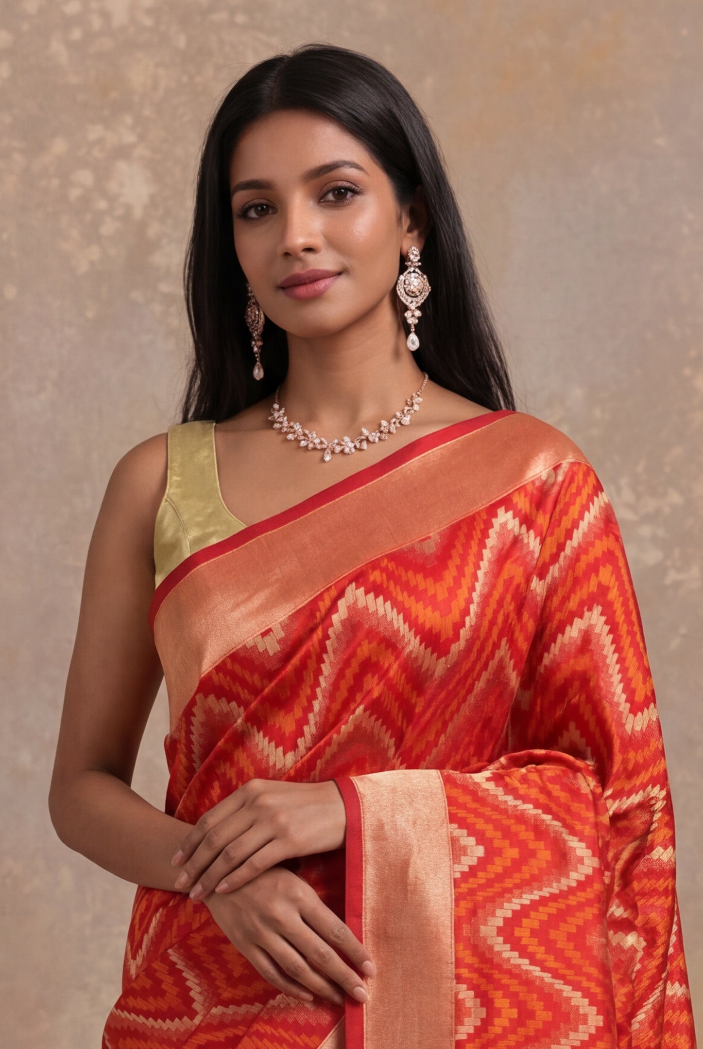 Red Banarasi Silk Saree