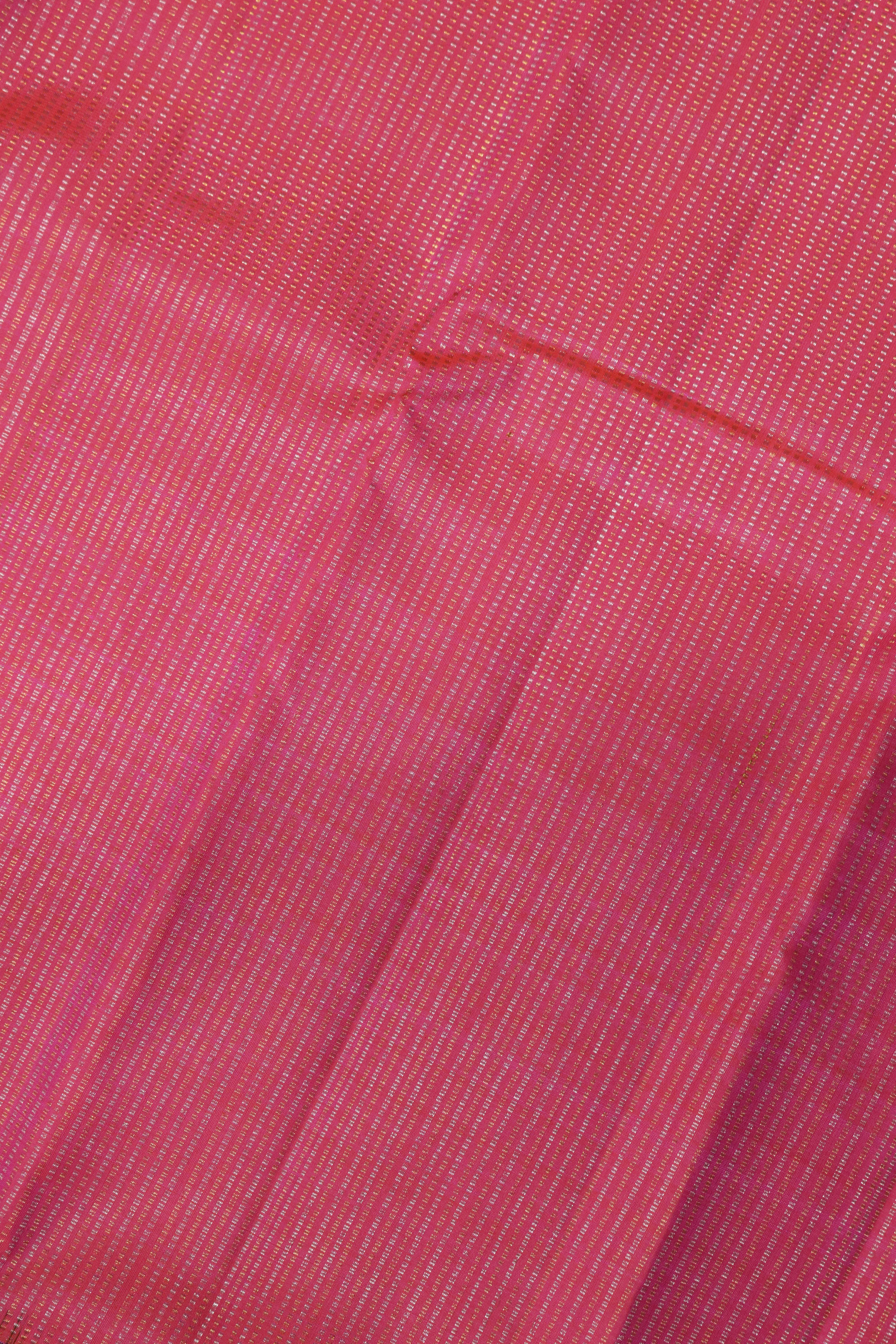 Coral Pink Kanchivaram Silk Saree