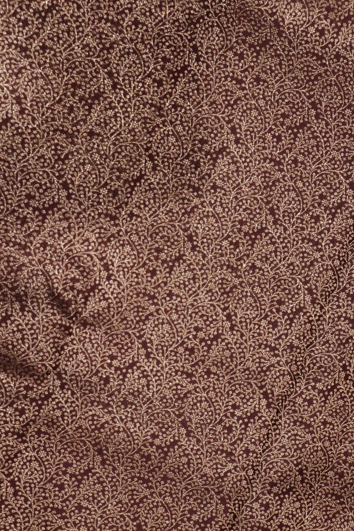 Coffee Brown Kanchivaram Silk Saree - Mokshaa