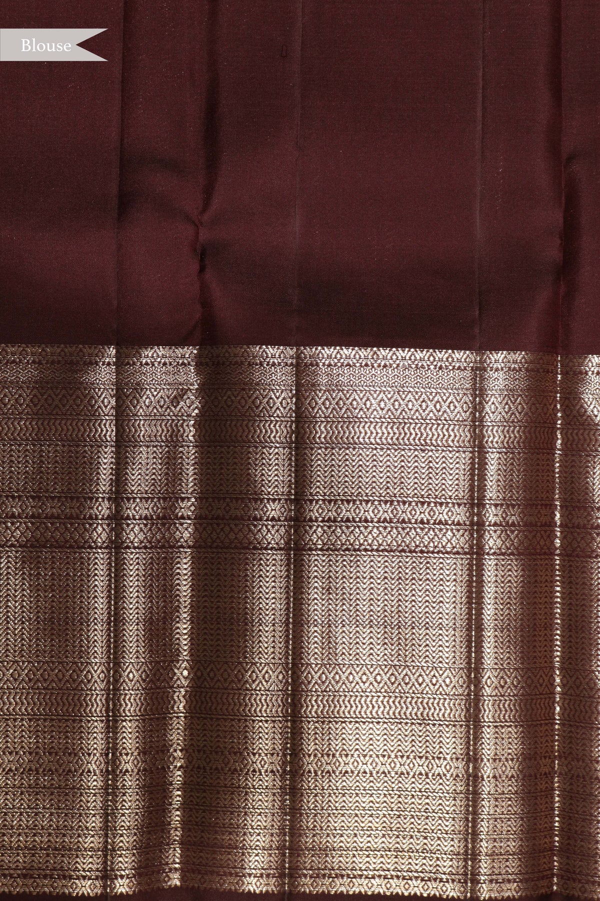 Coffee Brown Kanchivaram Silk Saree - Mokshaa