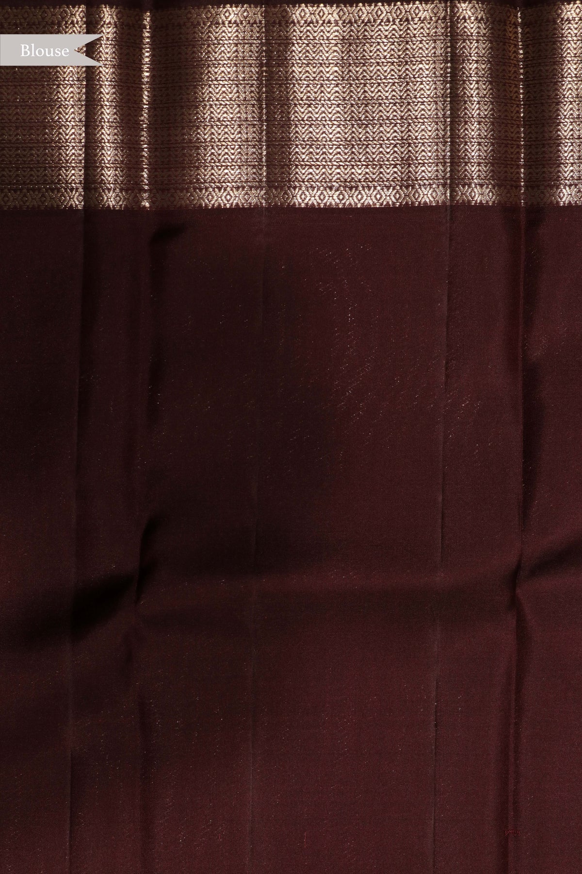 Coffee Brown Kanchivaram Silk Saree - Mokshaa