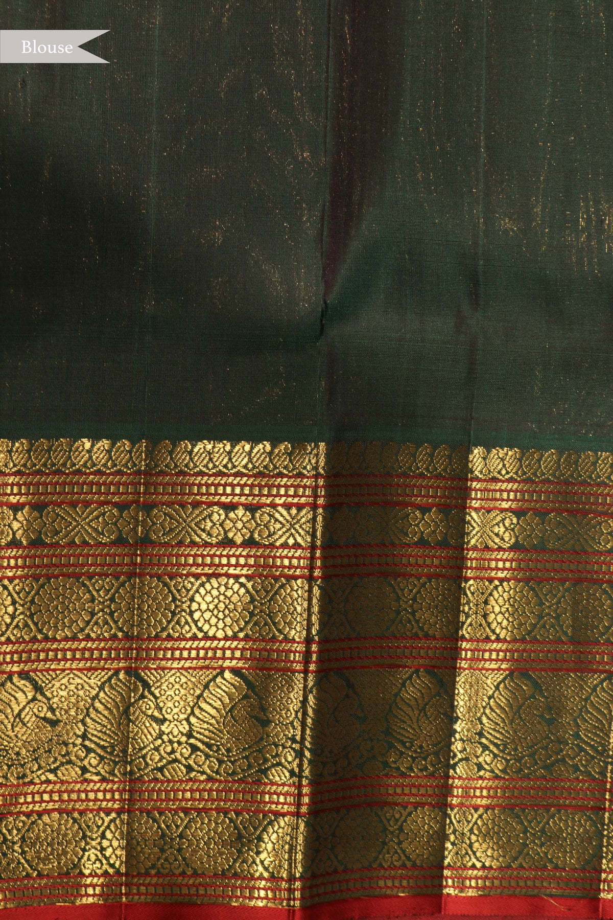 Peach Kanchivaram Silk Saree - Mokshaa