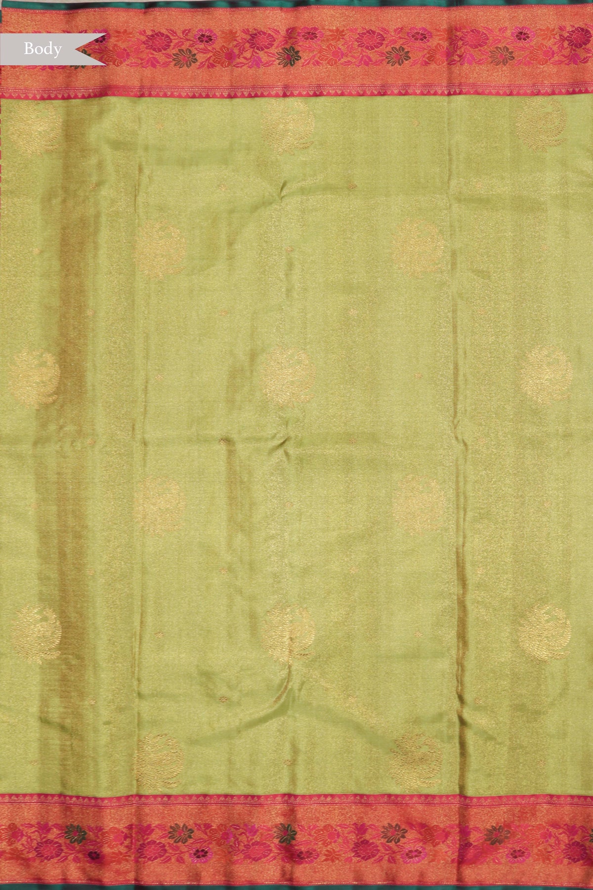 Pista Green Kanchivaram Tissue Silk Saree - Mokshaa
