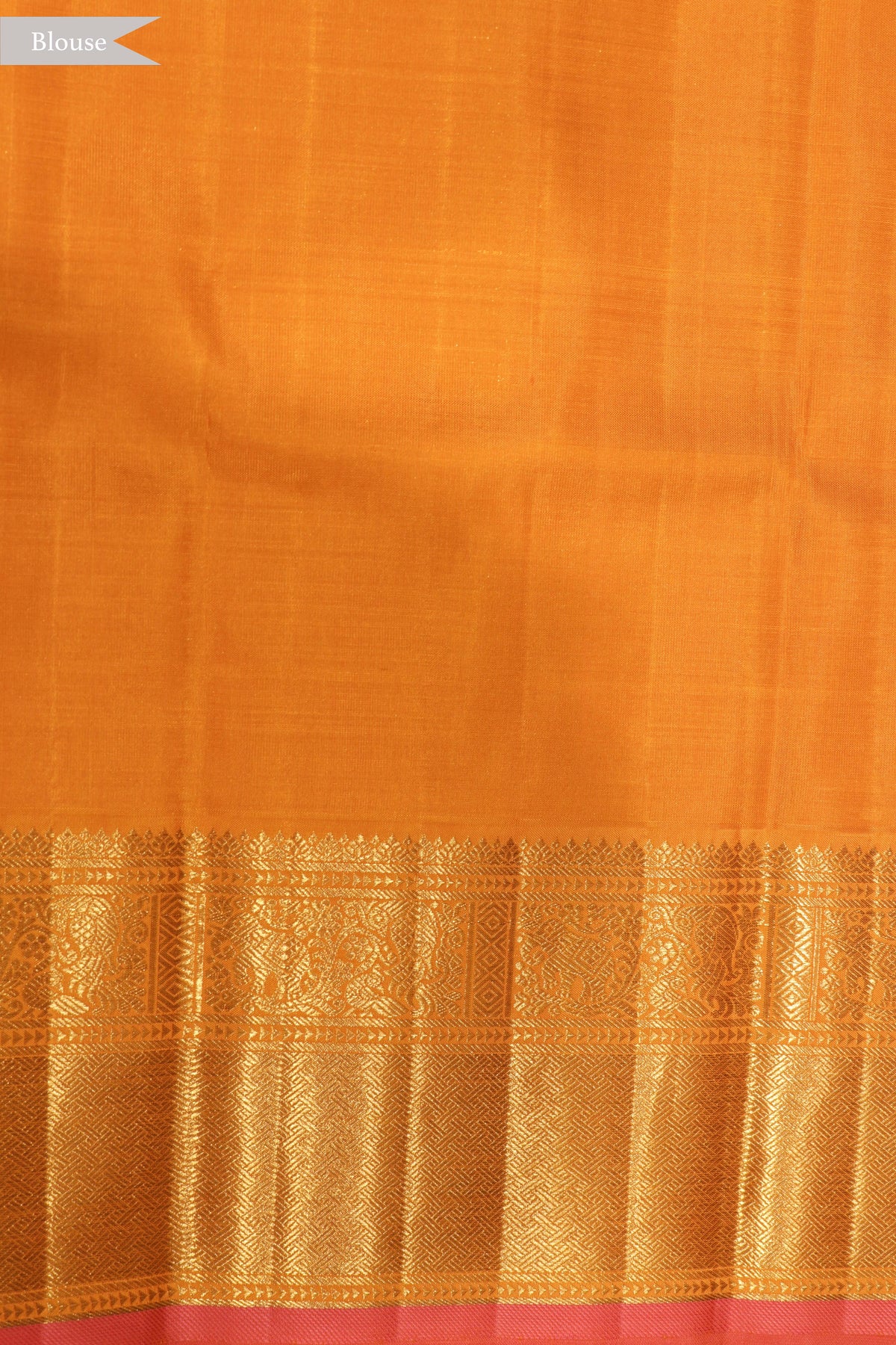Light Blue Kanchivaram Kora Silk Saree - Mokshaa