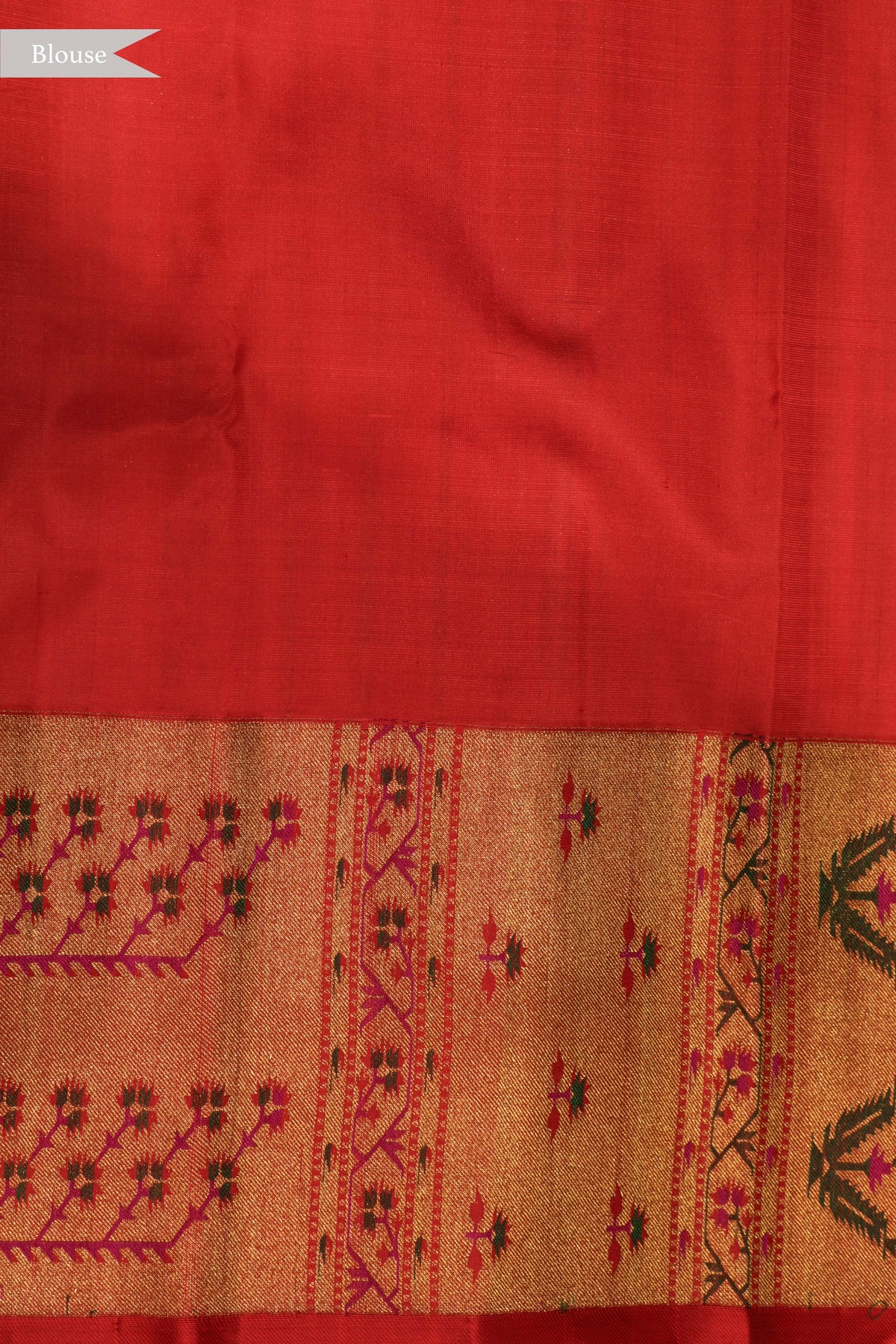 Cream Kanchivaram Silk Saree with Paithani Border - Mokshaa