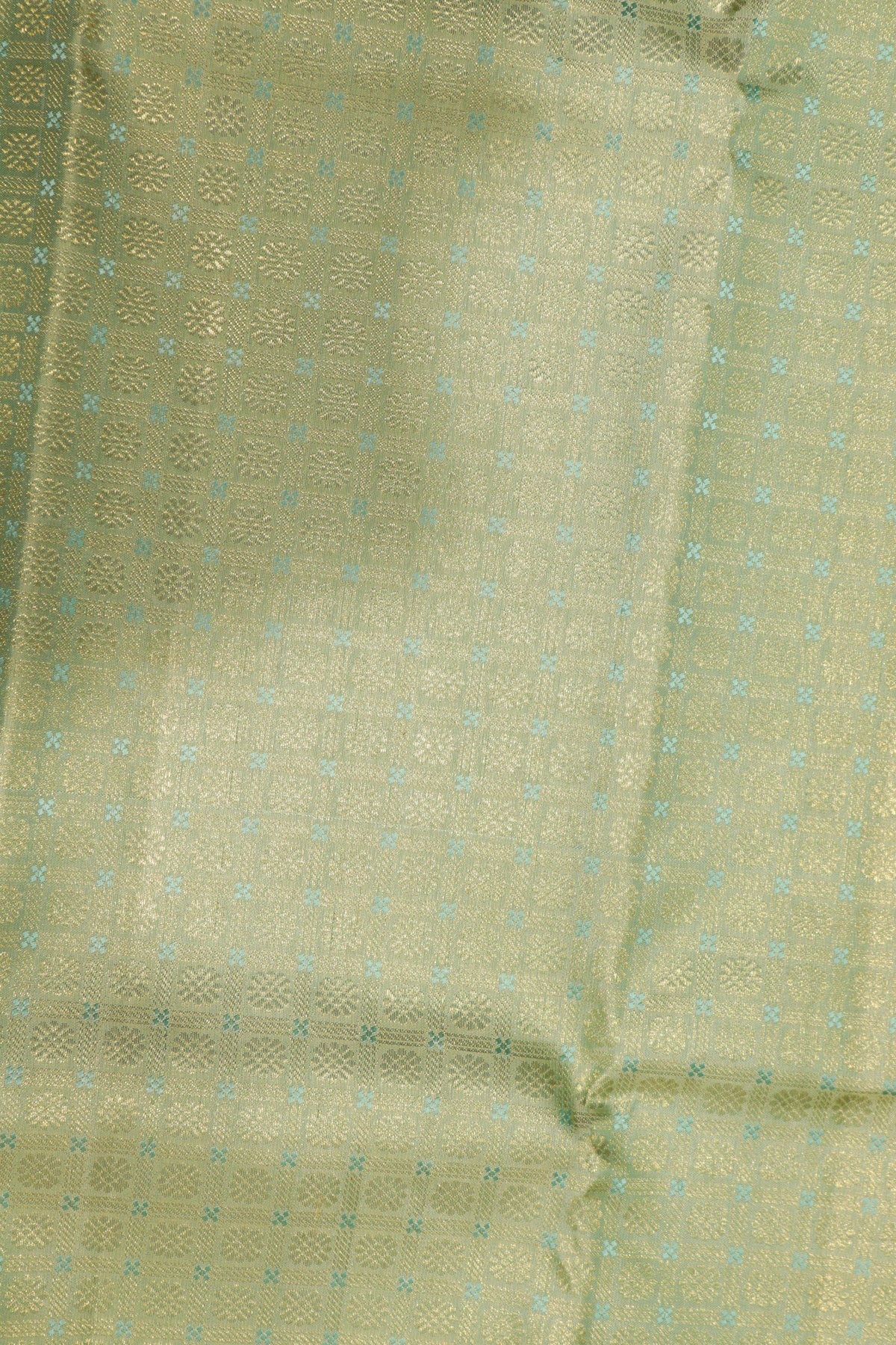 Sea Green Kanchivaram Silk Saree - Mokshaa
