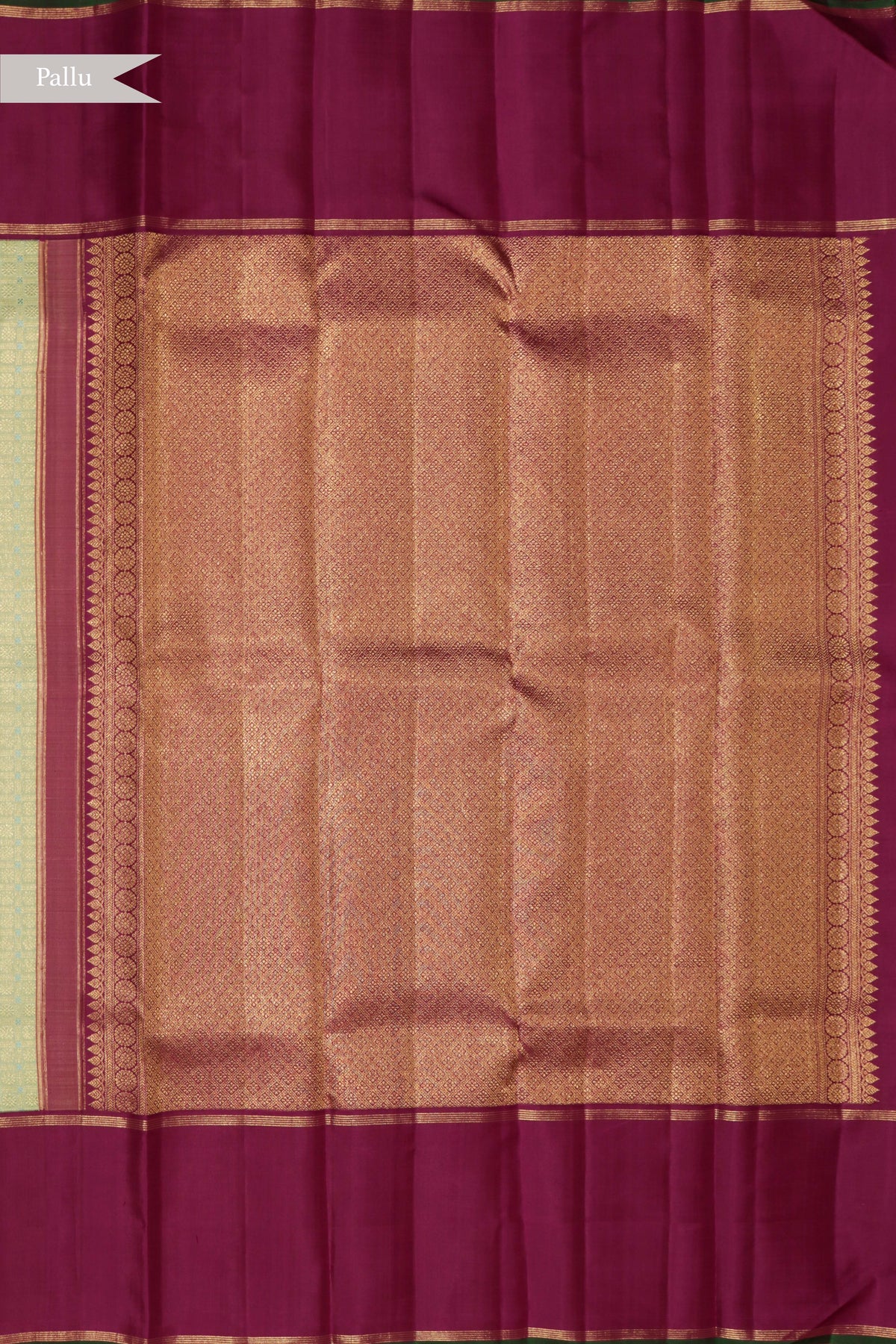 Sea Green Kanchivaram Silk Saree - Mokshaa