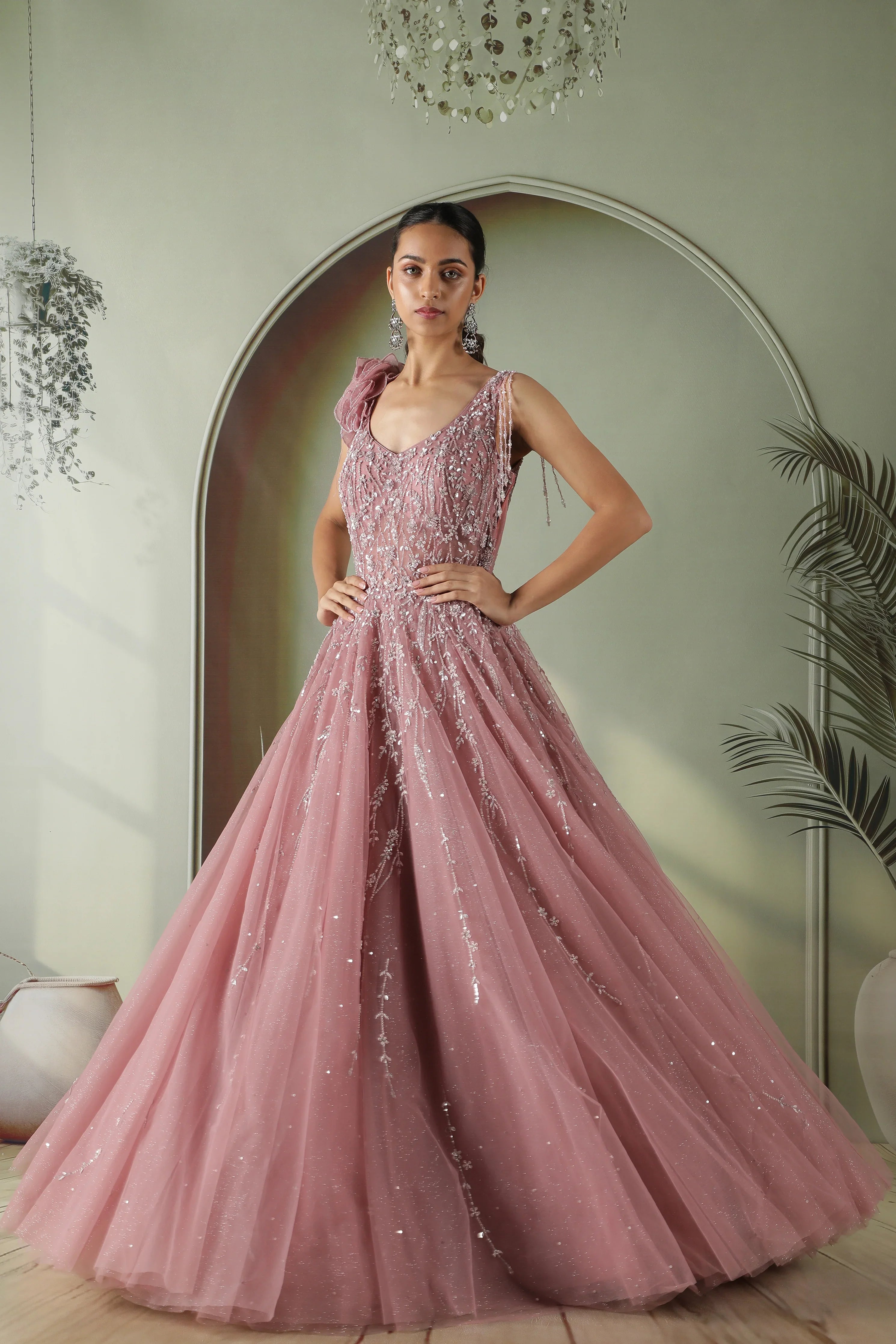Lavender gown - Mokshaa
