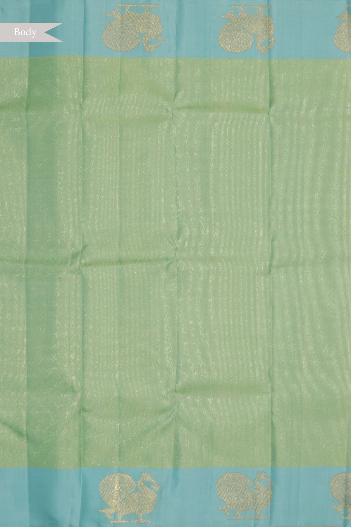 Sea Green Kanchivaram Silk Saree - Mokshaa