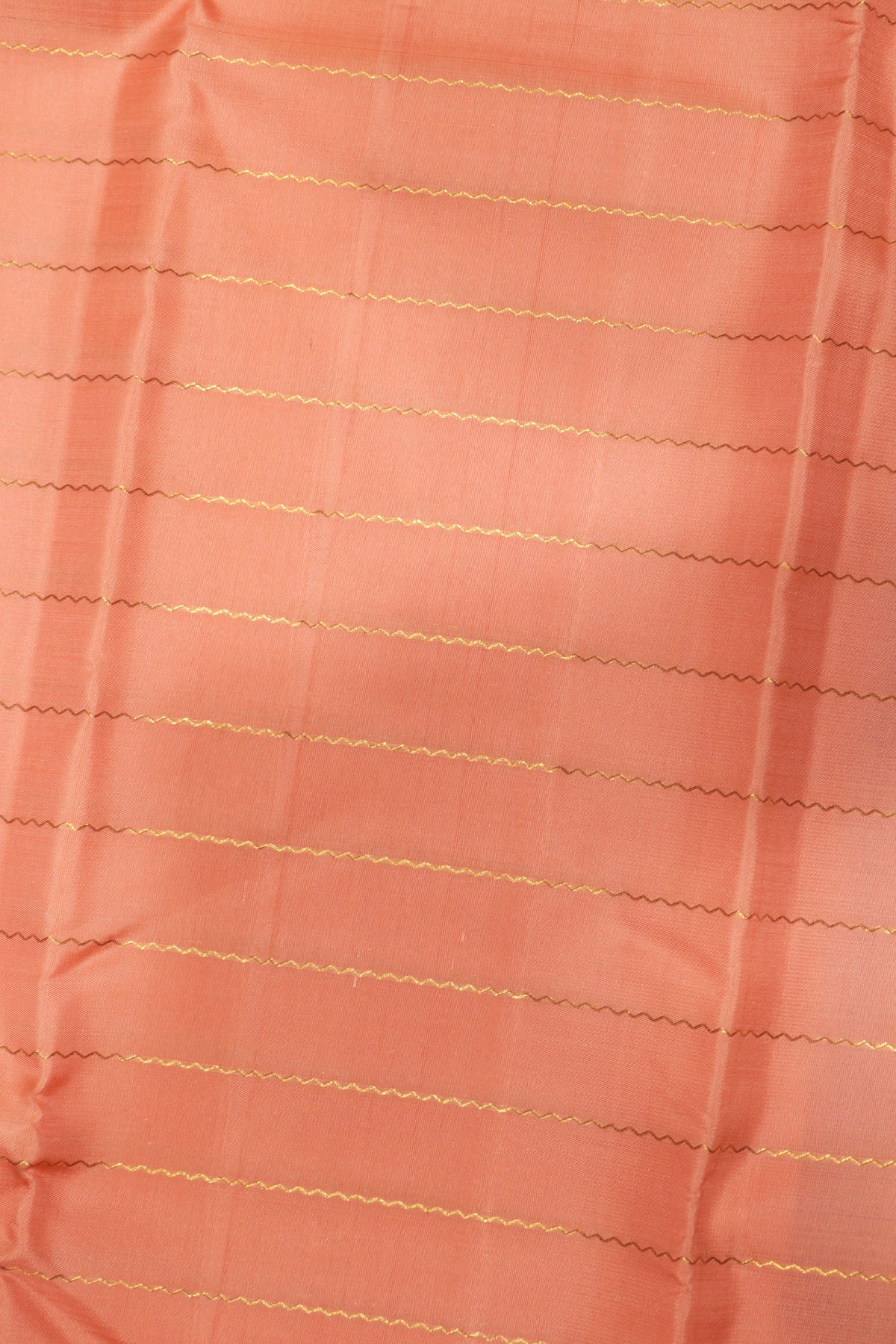 Peach Kanchivaram Silk Saree - Mokshaa