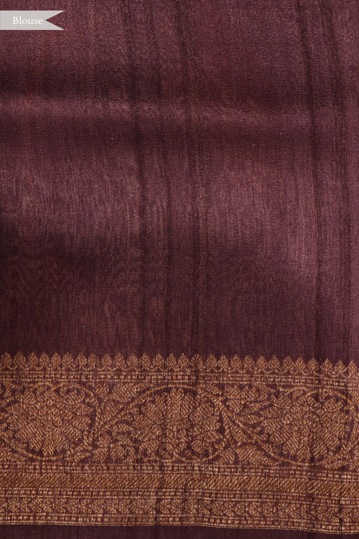 Wine Tussar Silk Digital Print Saree - Mokshaa