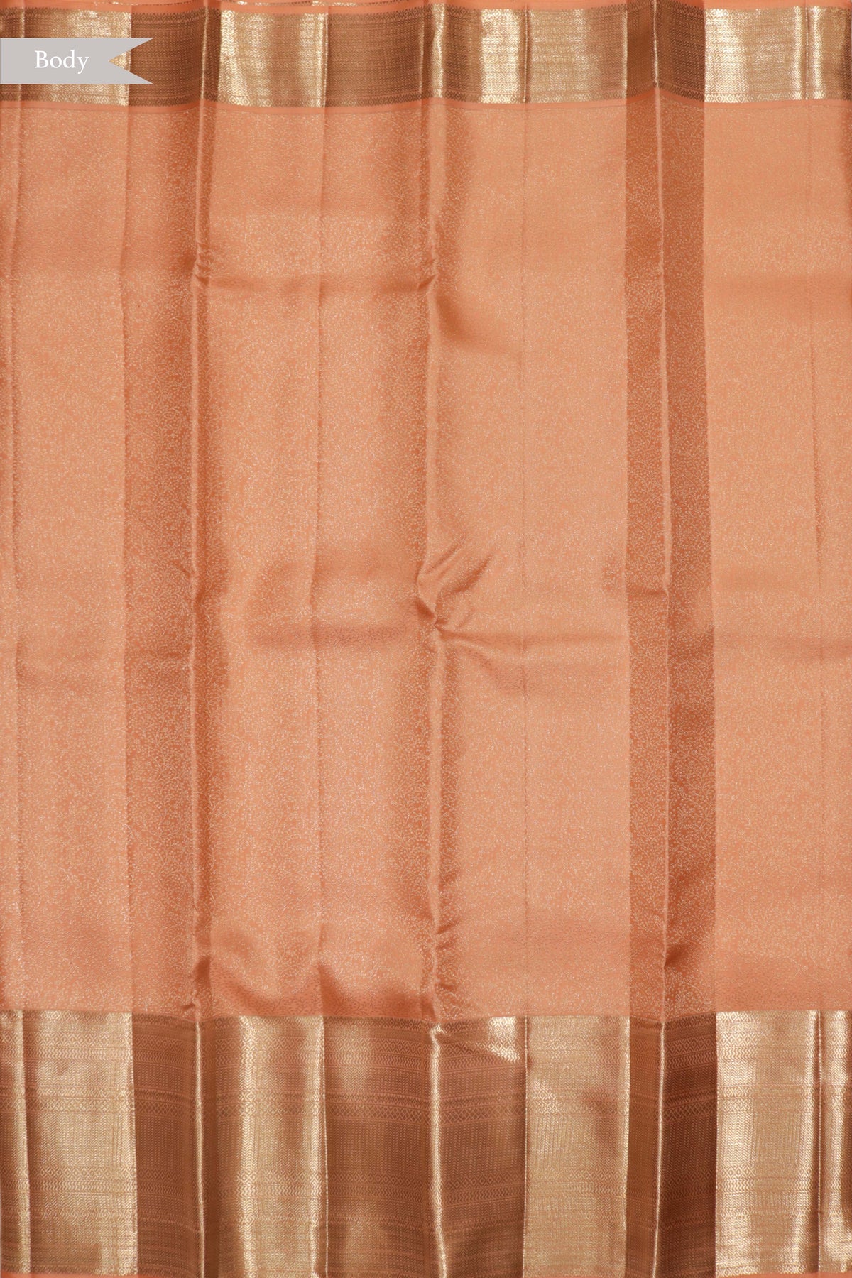 Peach Kanchivaram Silk Saree - Mokshaa