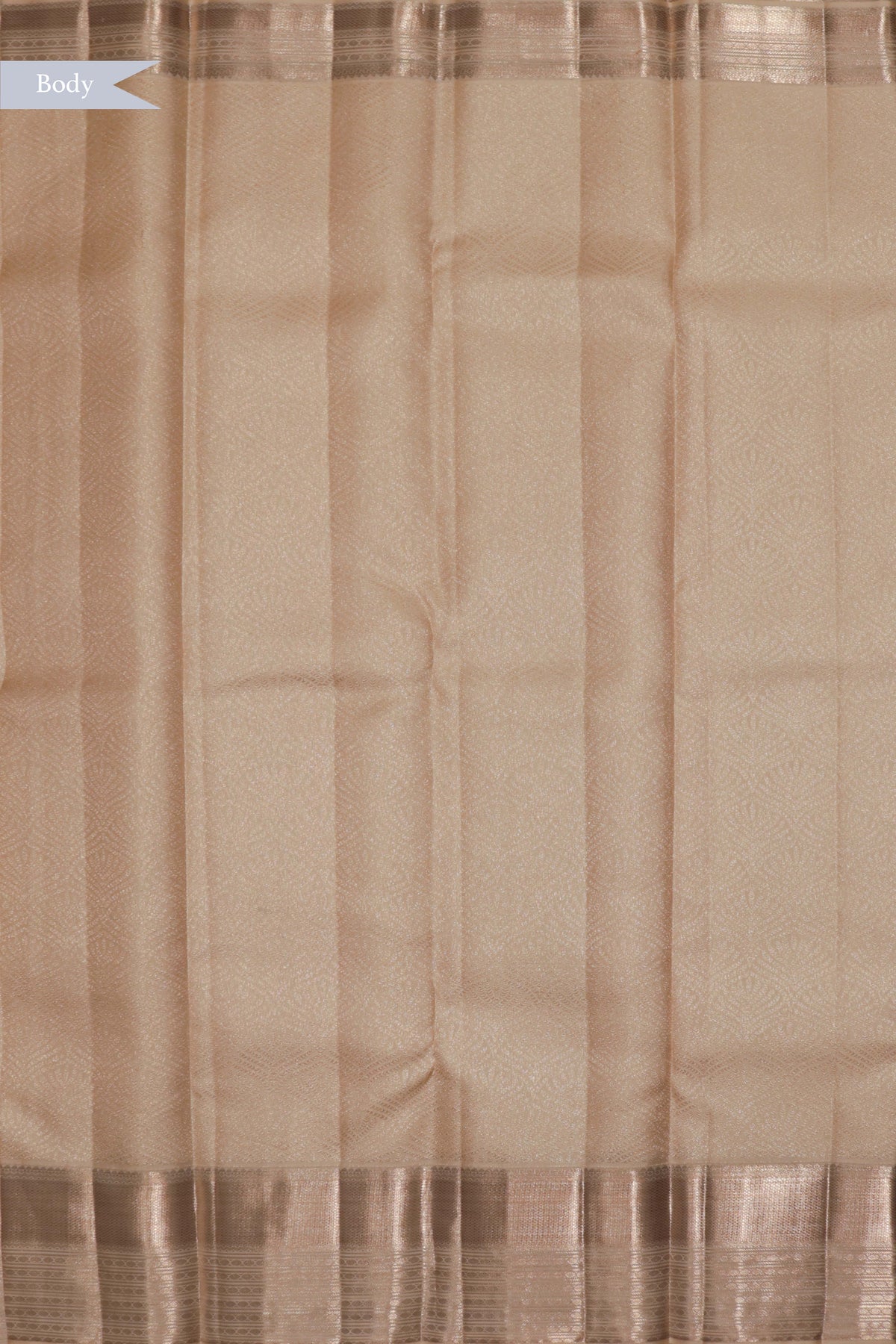 Light Gold Kanchivaram Silk Saree - Mokshaa