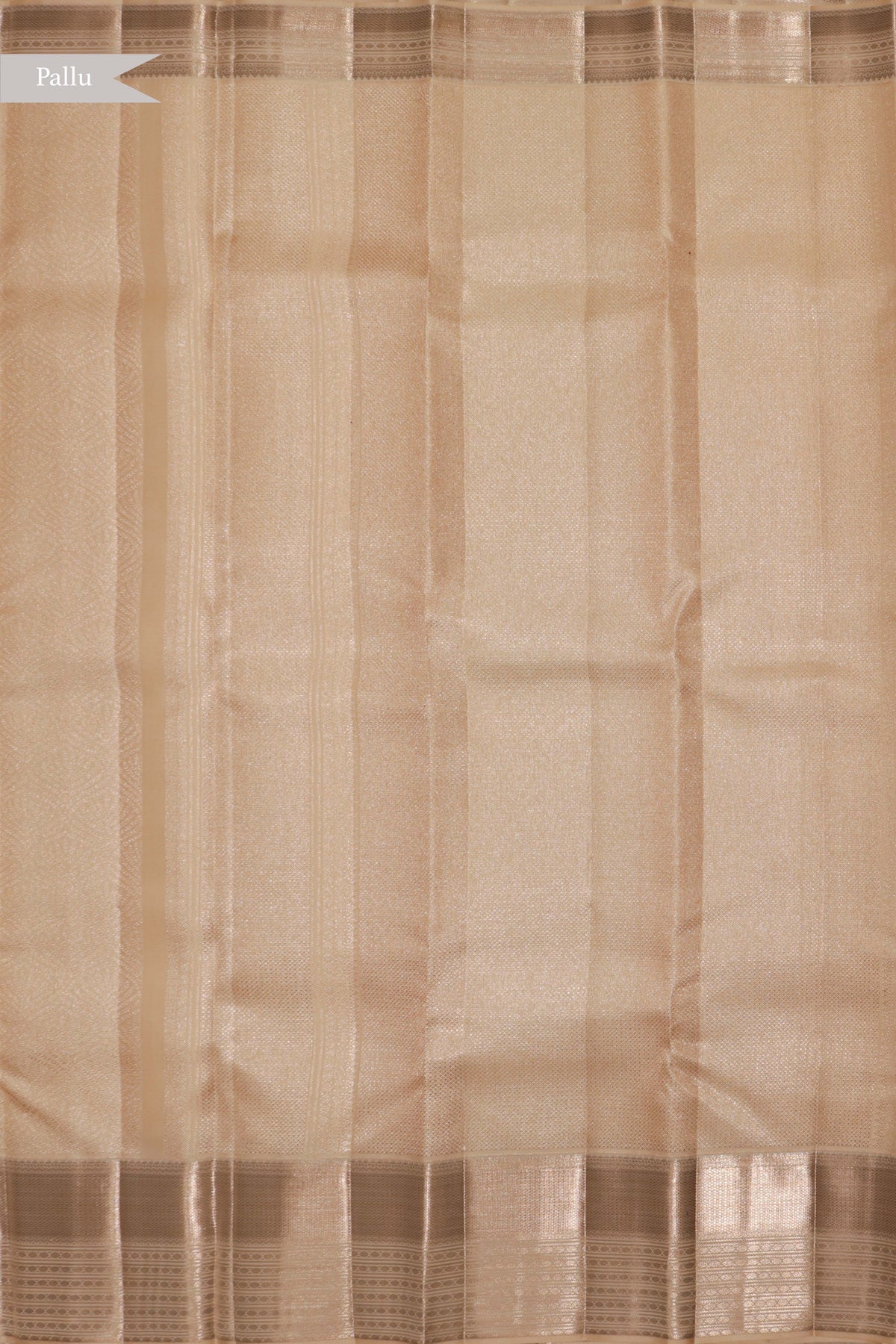Light Gold Kanchivaram Silk Saree - Mokshaa