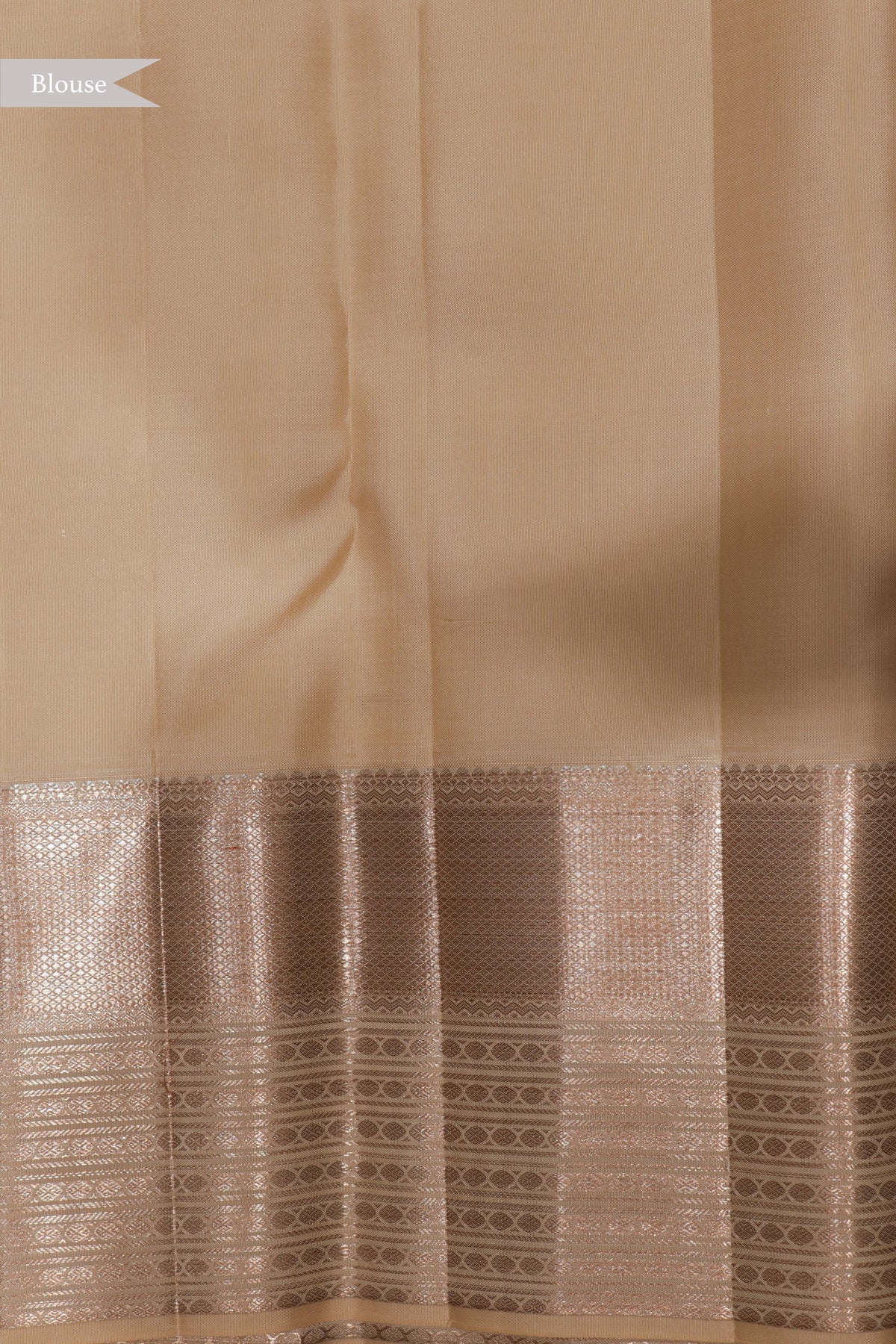 Light Gold Kanchivaram Silk Saree - Mokshaa