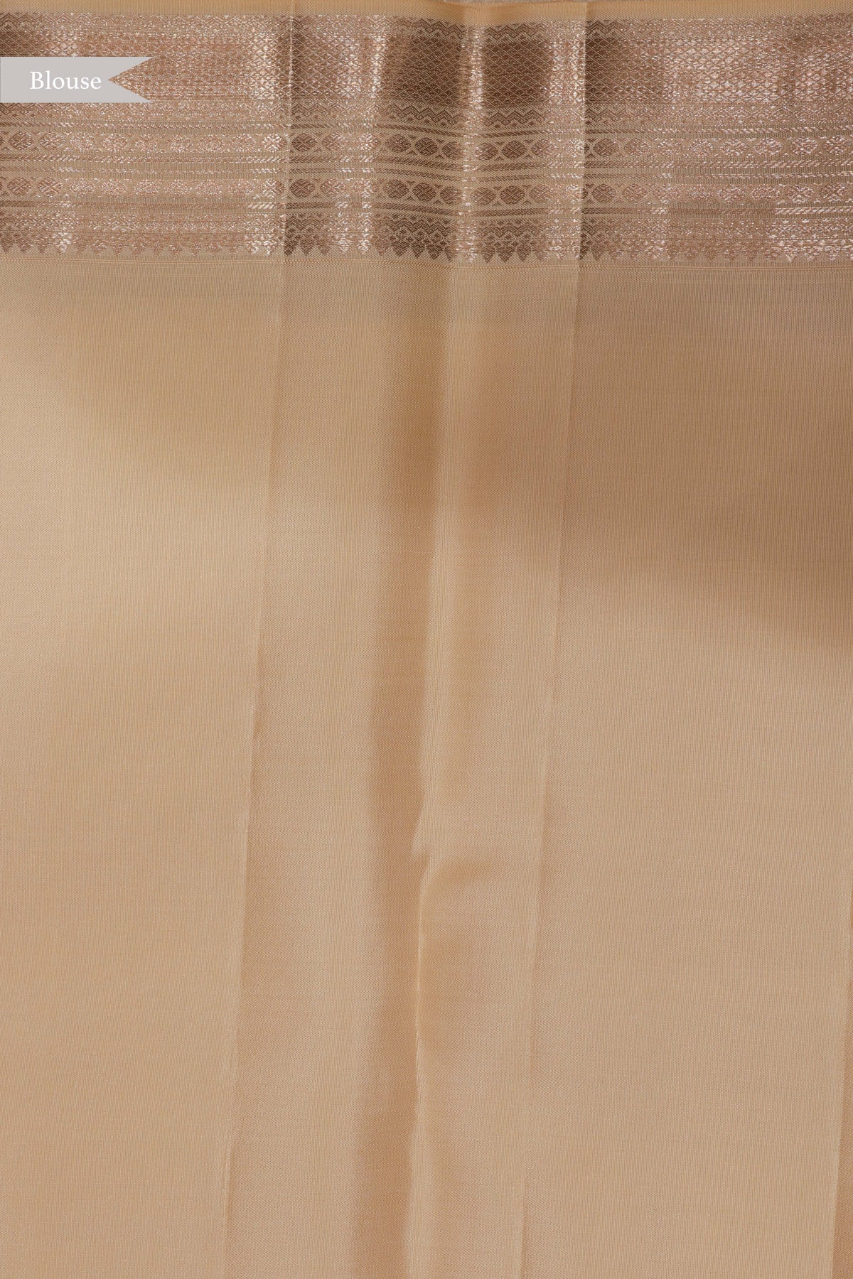 Light Gold Kanchivaram Silk Saree - Mokshaa