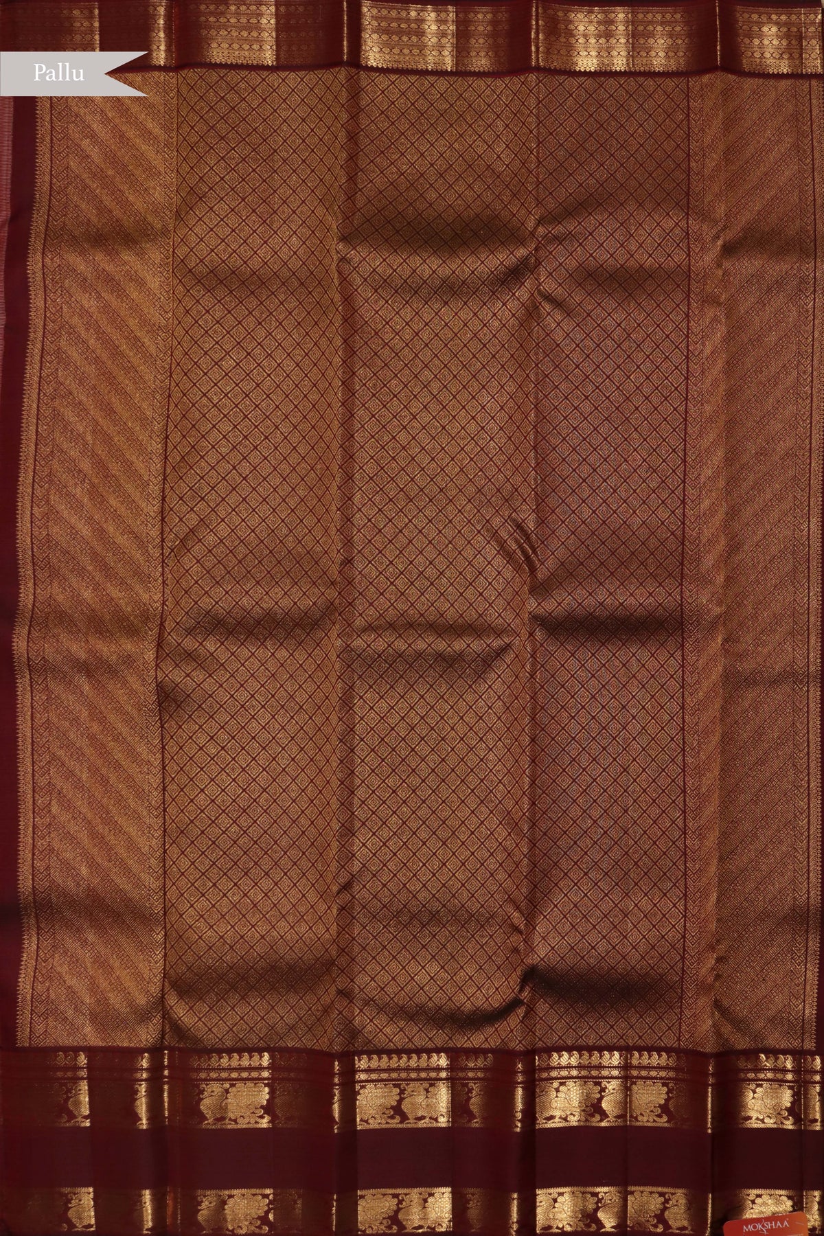 Off-White Kanchivaram Silk Saree - Mokshaa