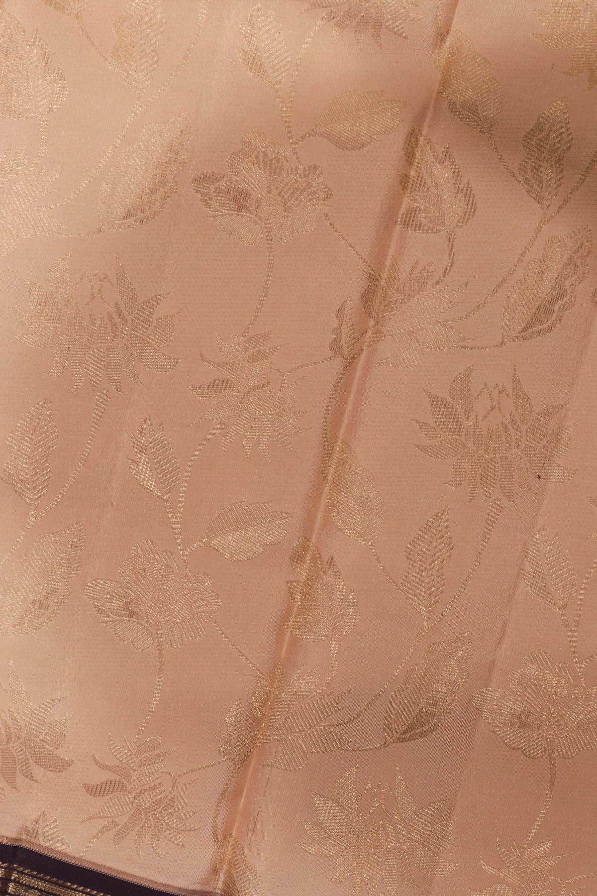 Peach Kanchivaram Silk Saree - Mokshaa