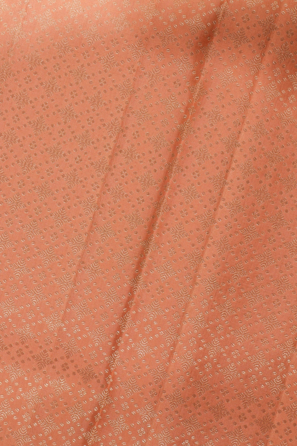 Peach Kanchivaram Silk Saree - Mokshaa